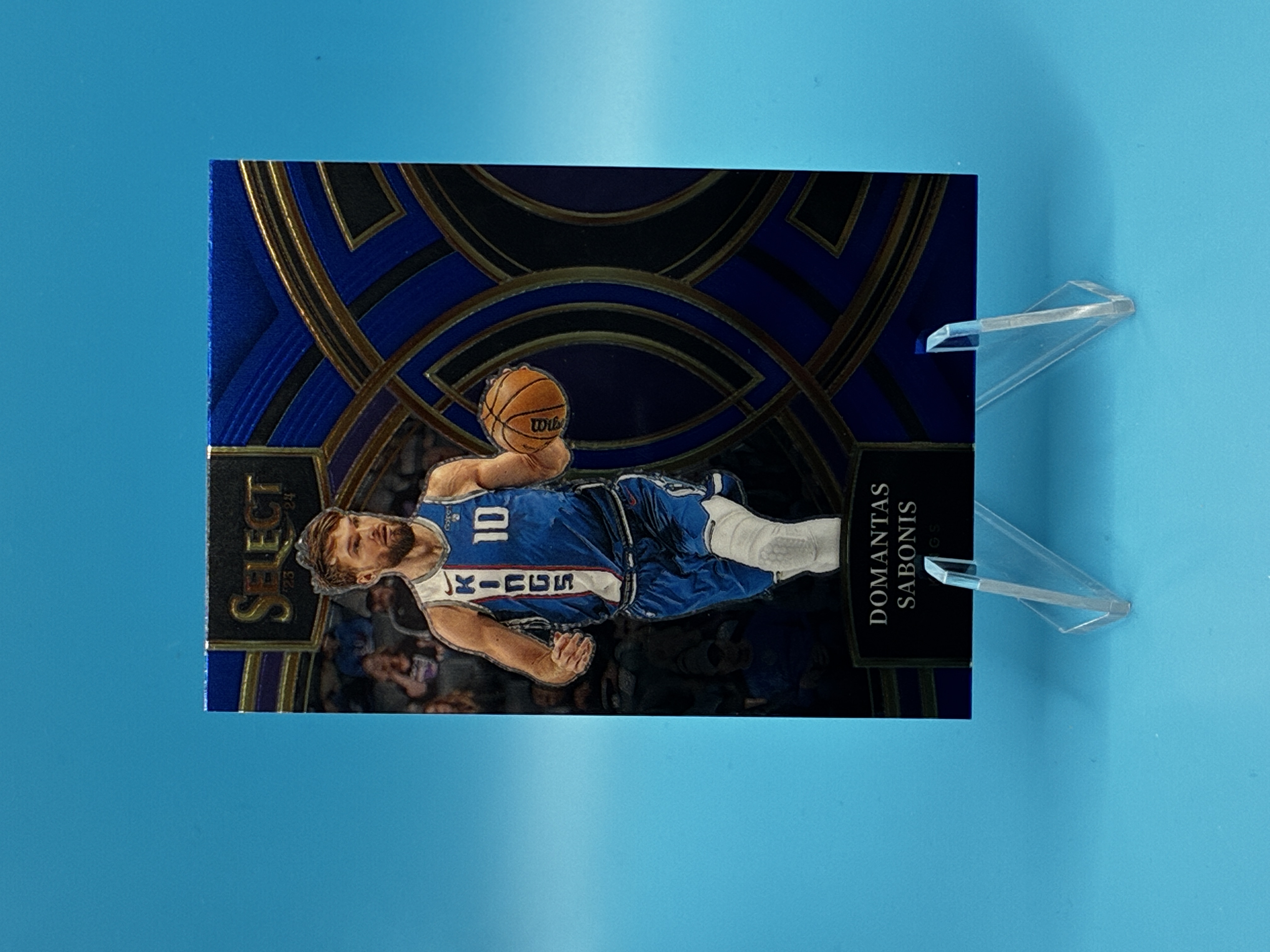 2023/2024 Panini Select Domantas Sabonis Blue Premier #176 Sacramento Kings – Vorderseite