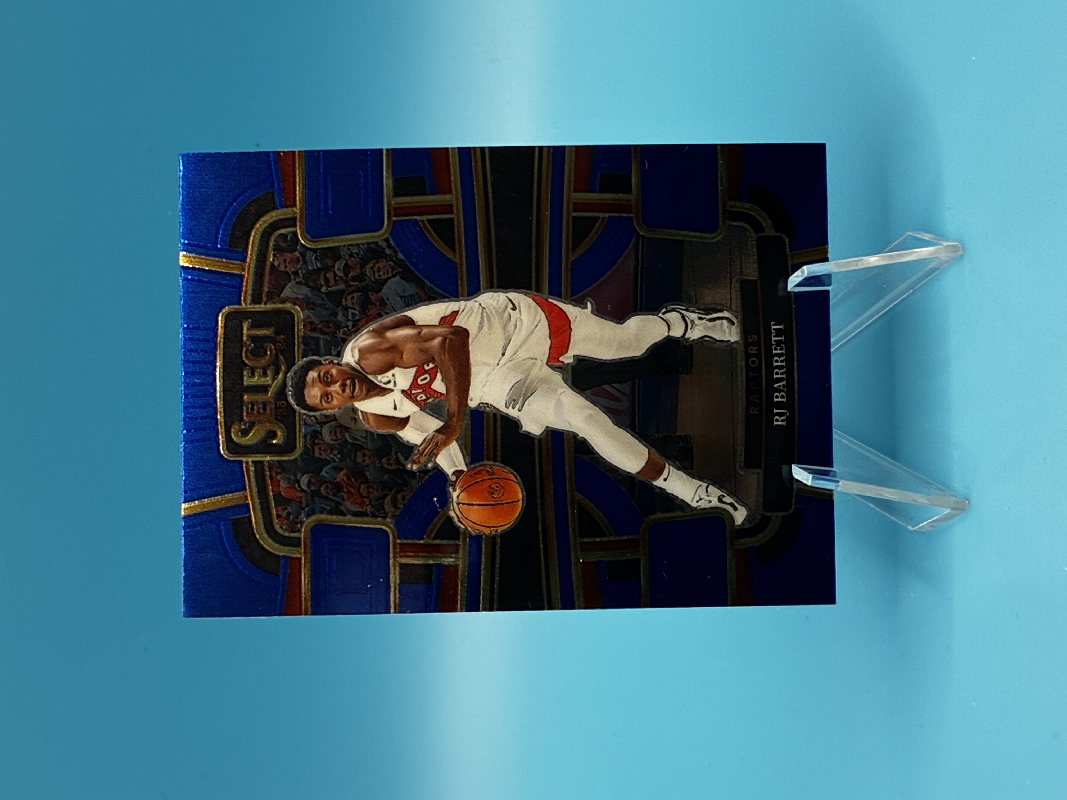 2023/2024 Panini Select RJ Barrett Blue Concourse #1 Toronto Raptors – Vorderseite