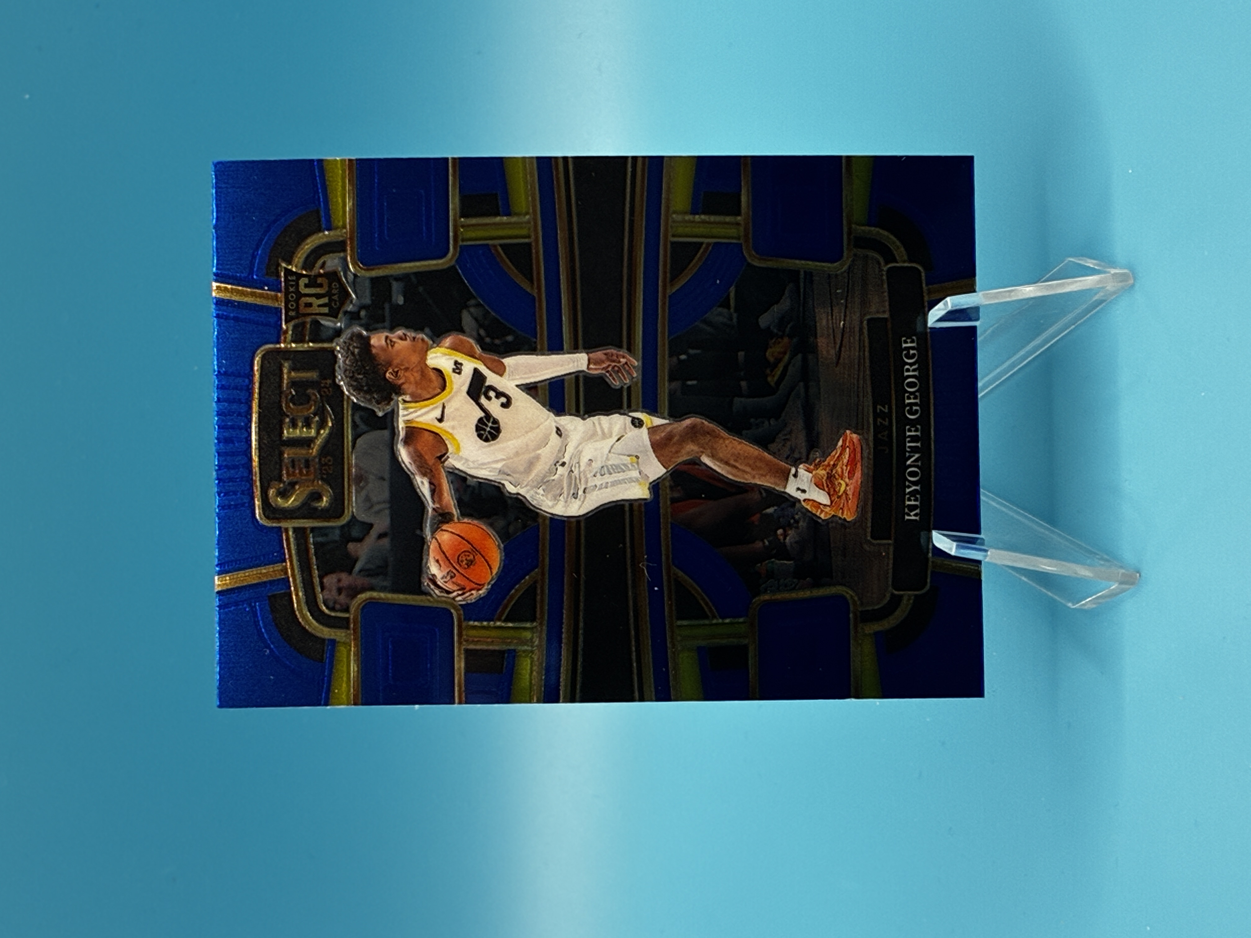 2023/2024 Panini Select Keyonte George Blue Concourse #75 Utah Jazz – Vorderseite