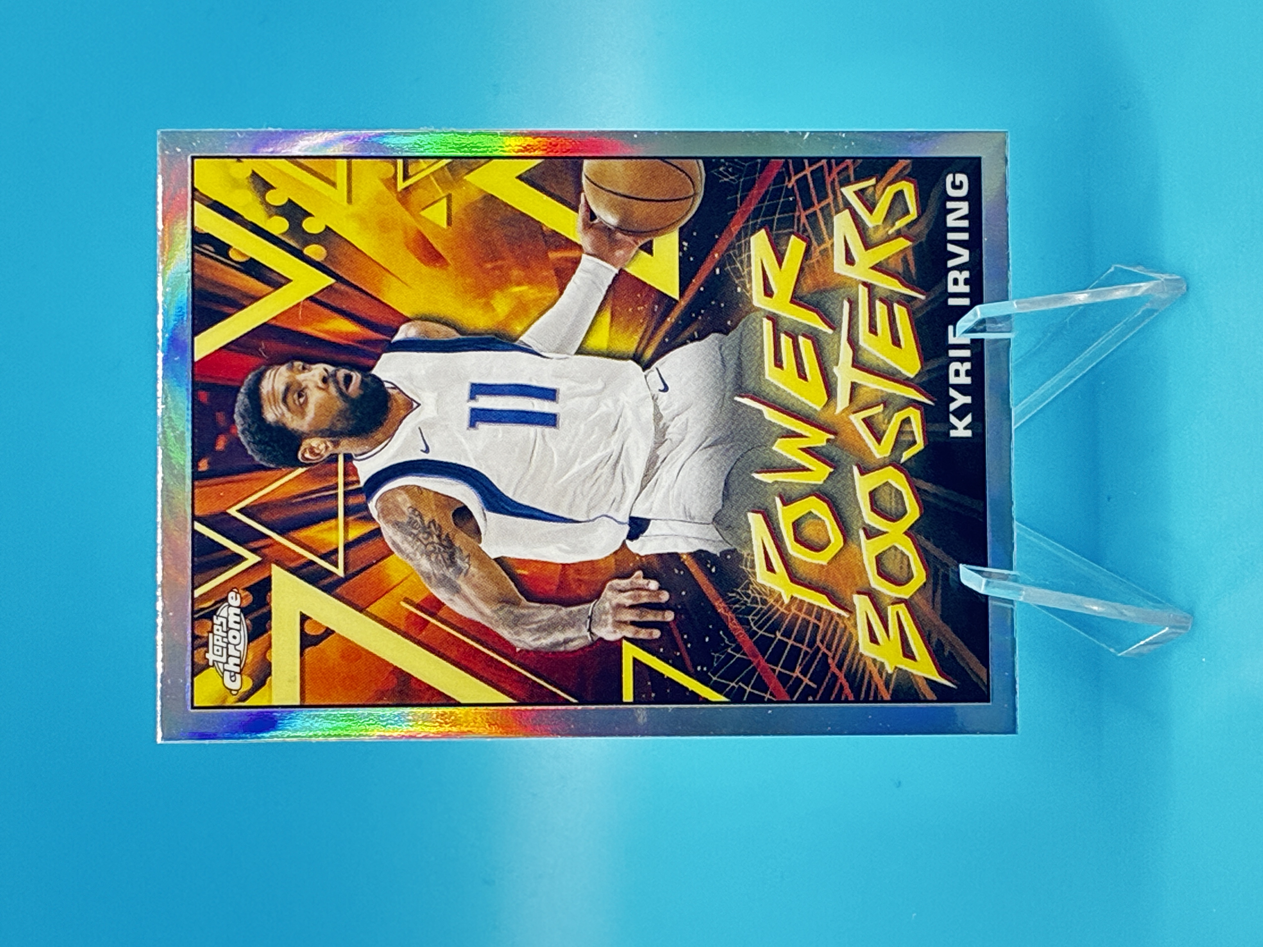 2024/2025 Topps Chrome Kyrie Irving Refractor Power Boosters #PB-5 Dallas Mavericks – Vorderseite