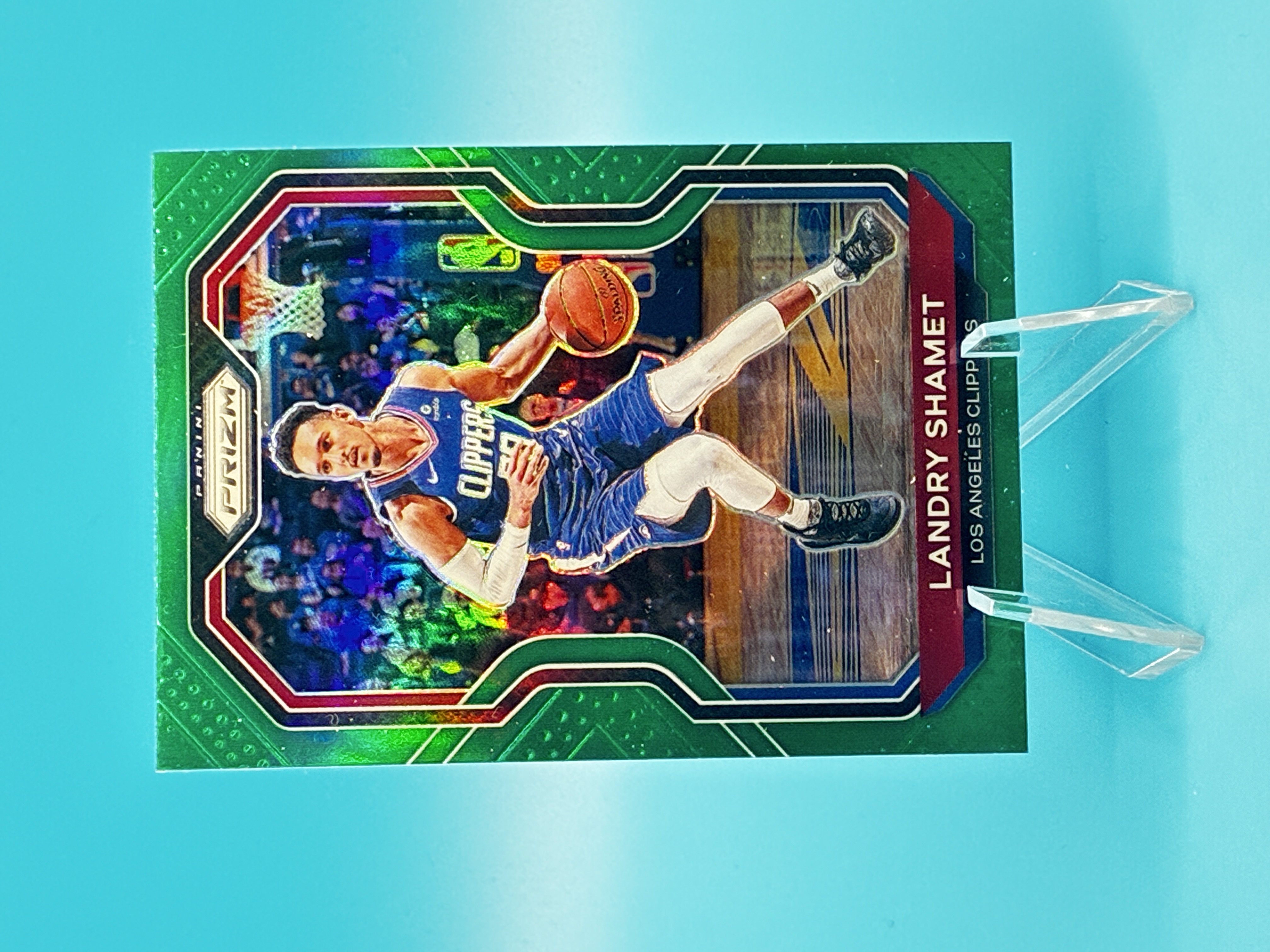 2020/2021 Panini Prizm Landry Shamet Green #41 Los Angeles Clippers – Vorderseite
