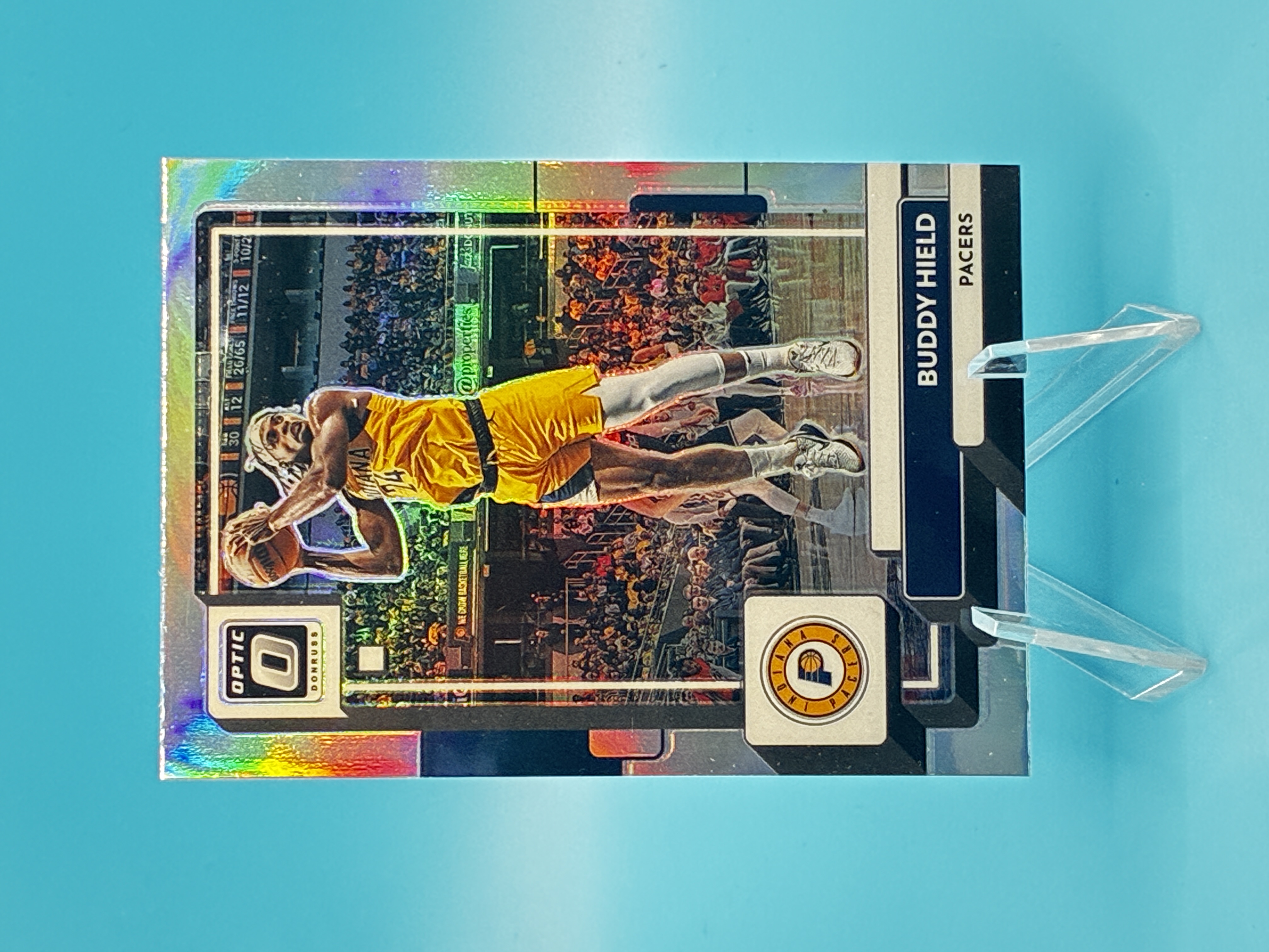 2022/2023 Panini Optic Buddy Hield Holo #95 Indiana Pacers – Vorderseite