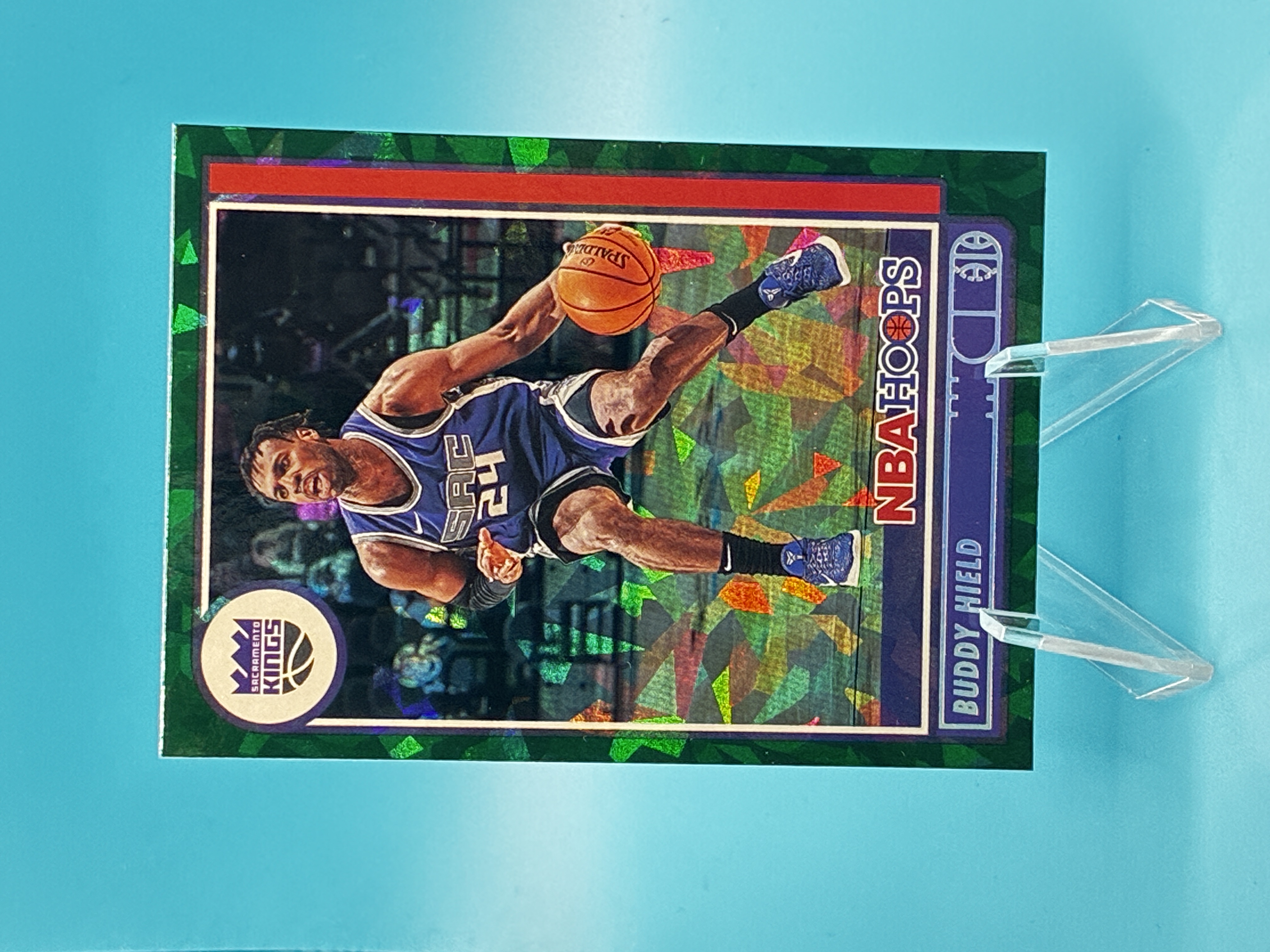 2021/2022 Panini Hoops Chavano Rainer Hield Green #98 Sacramento Kings – Vorderseite
