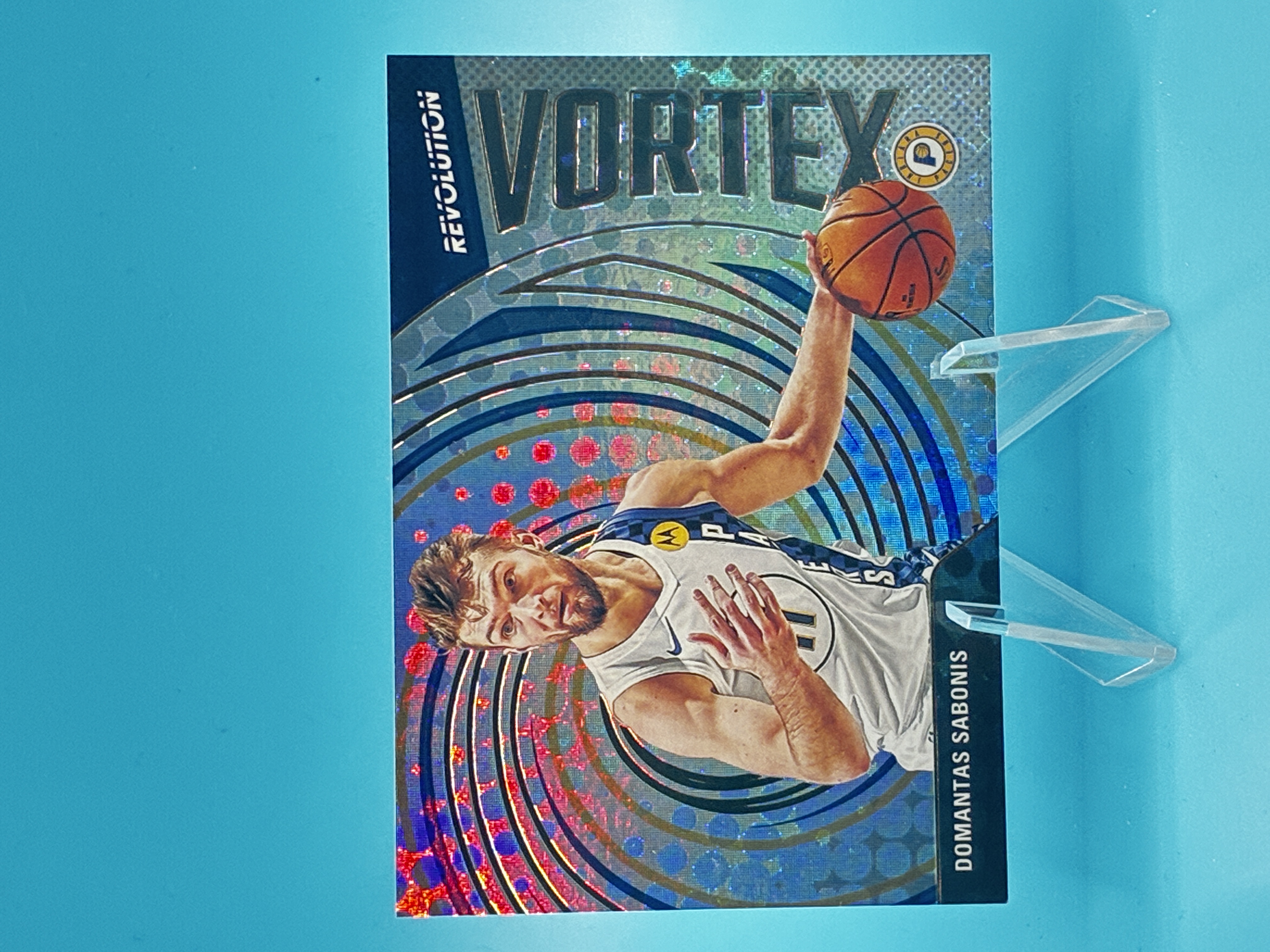 2020/2021 Panini Revolution Domantas Sabonis Vortex #35 Indiana Pacers – Vorderseite