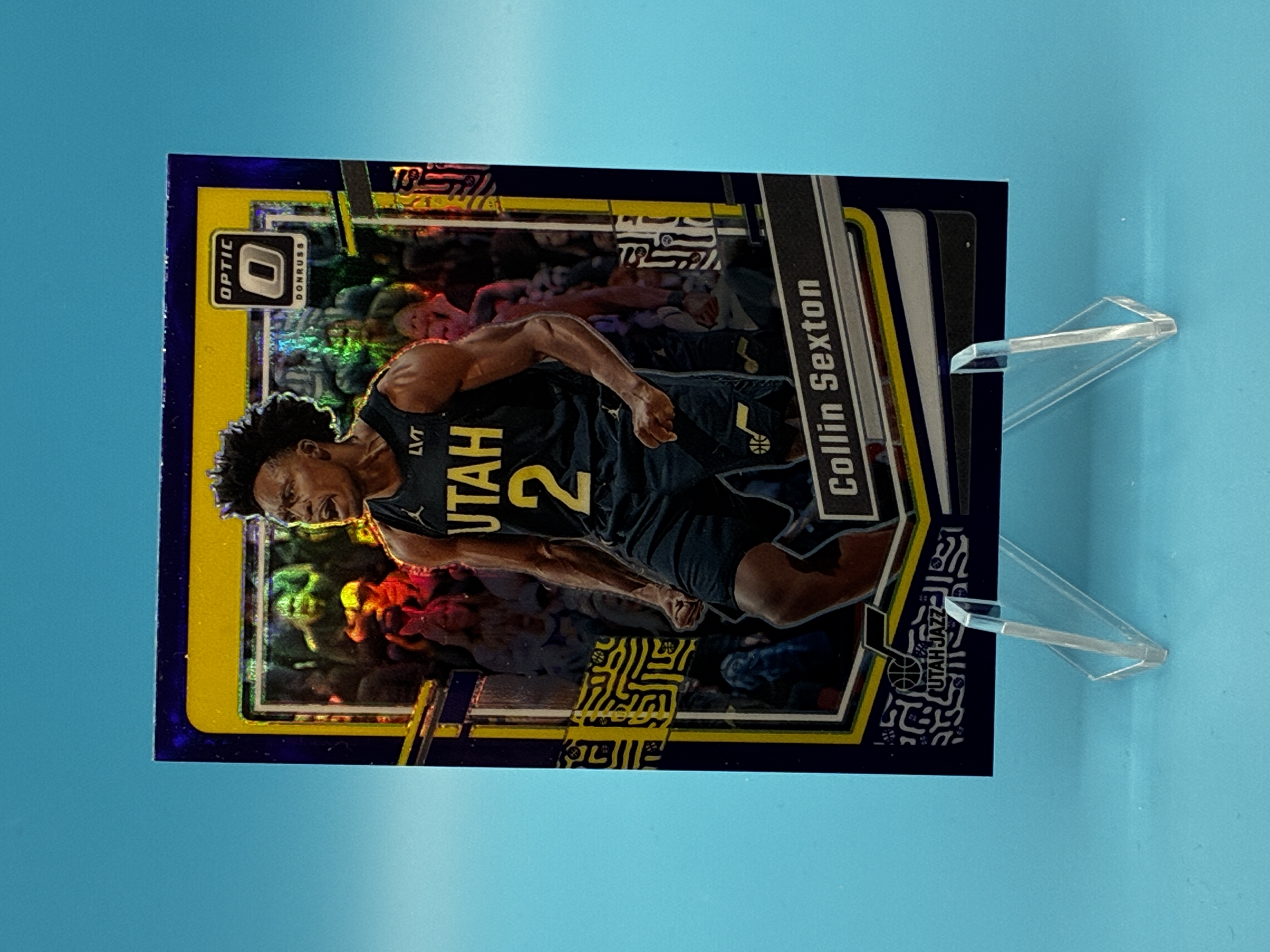 2023/2024 Panini Optic Collin Sexton Purple #91 Utah Jazz – Vorderseite