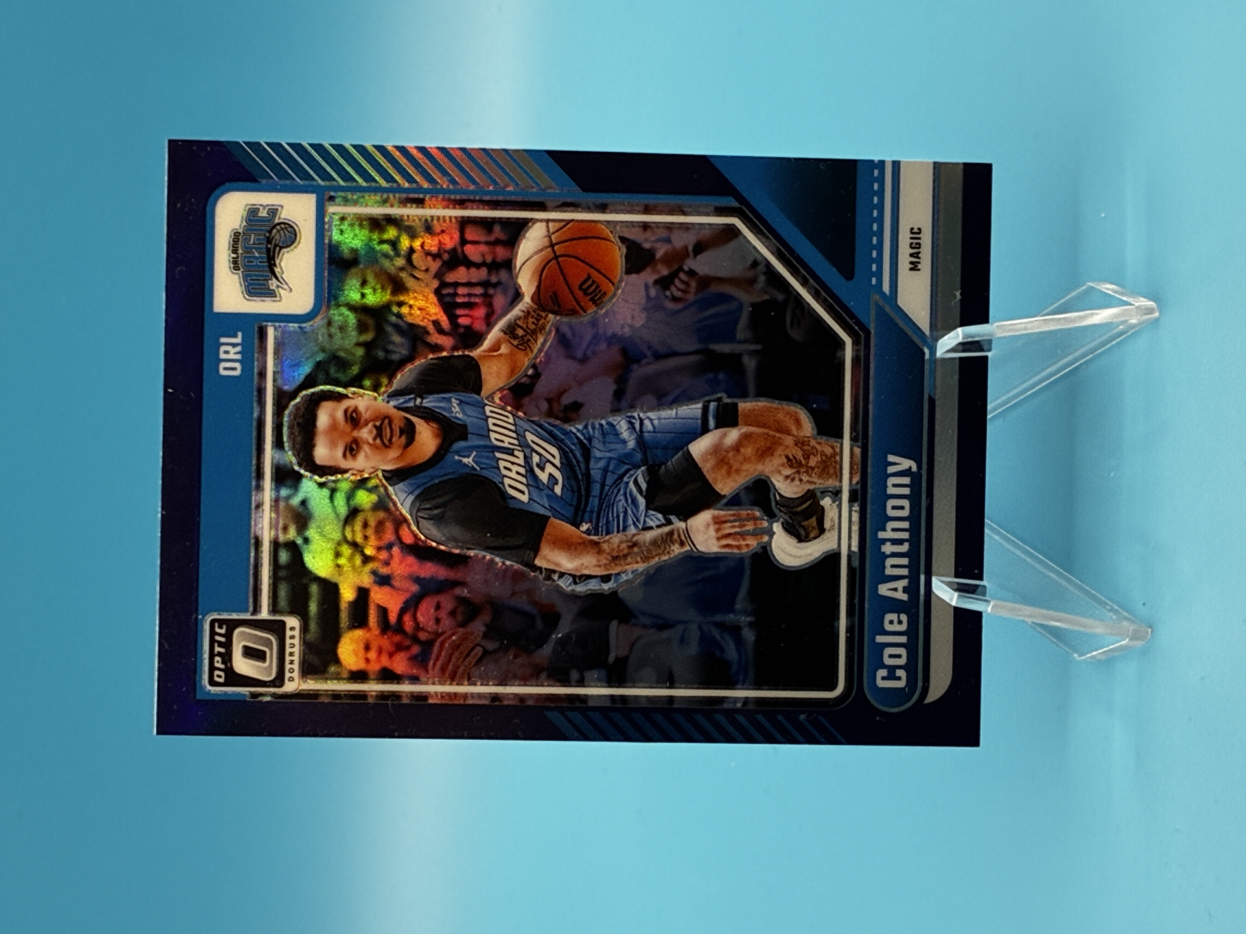 2024/2025 Panini Donruss Optic Cole Anthony Purple #95 Orlando Magic – Vorderseite