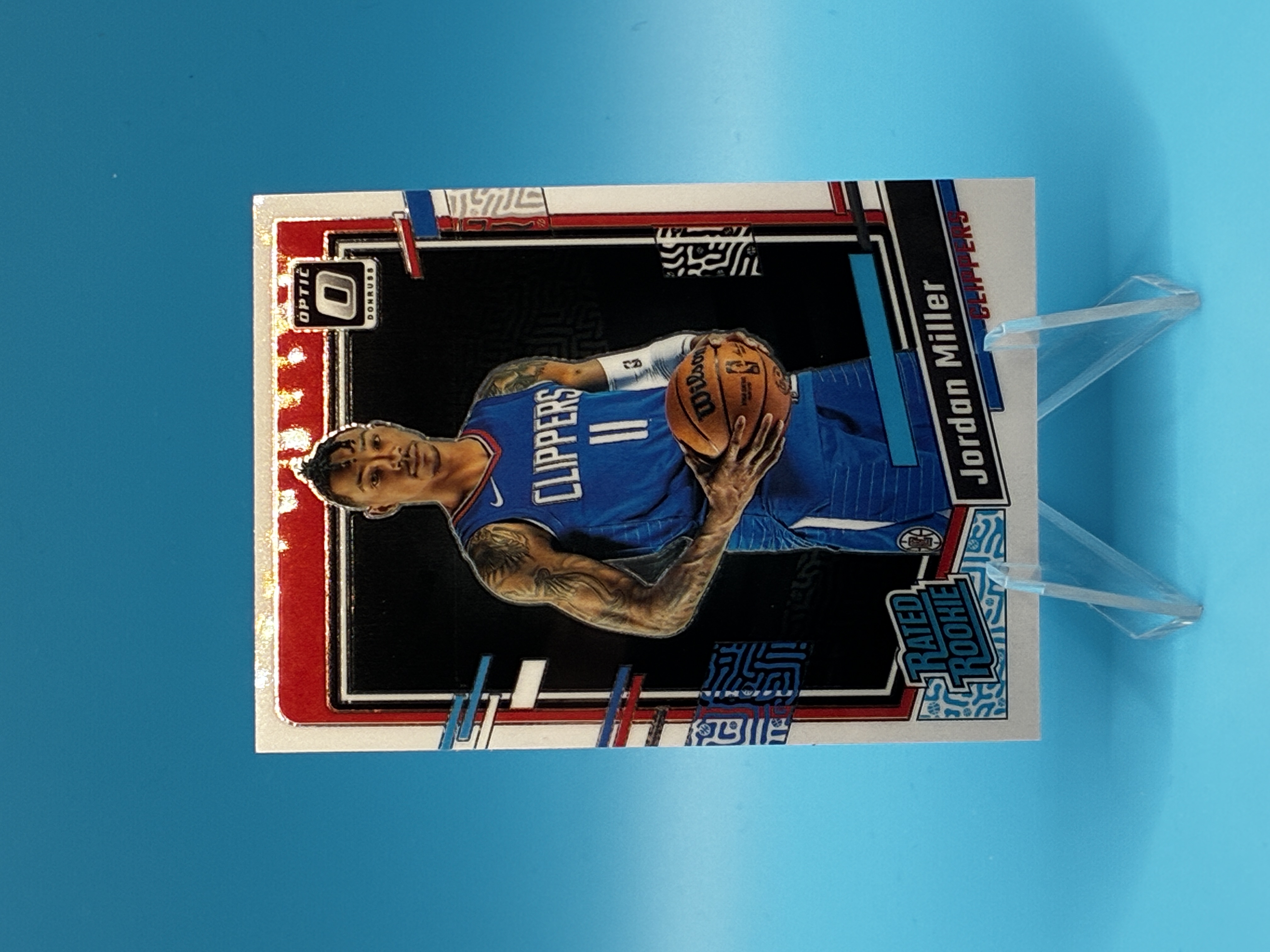 2023/2024 Panini Optic Jordan Miller Rated Rookie #250 Los Angeles Clippers – Vorderseite