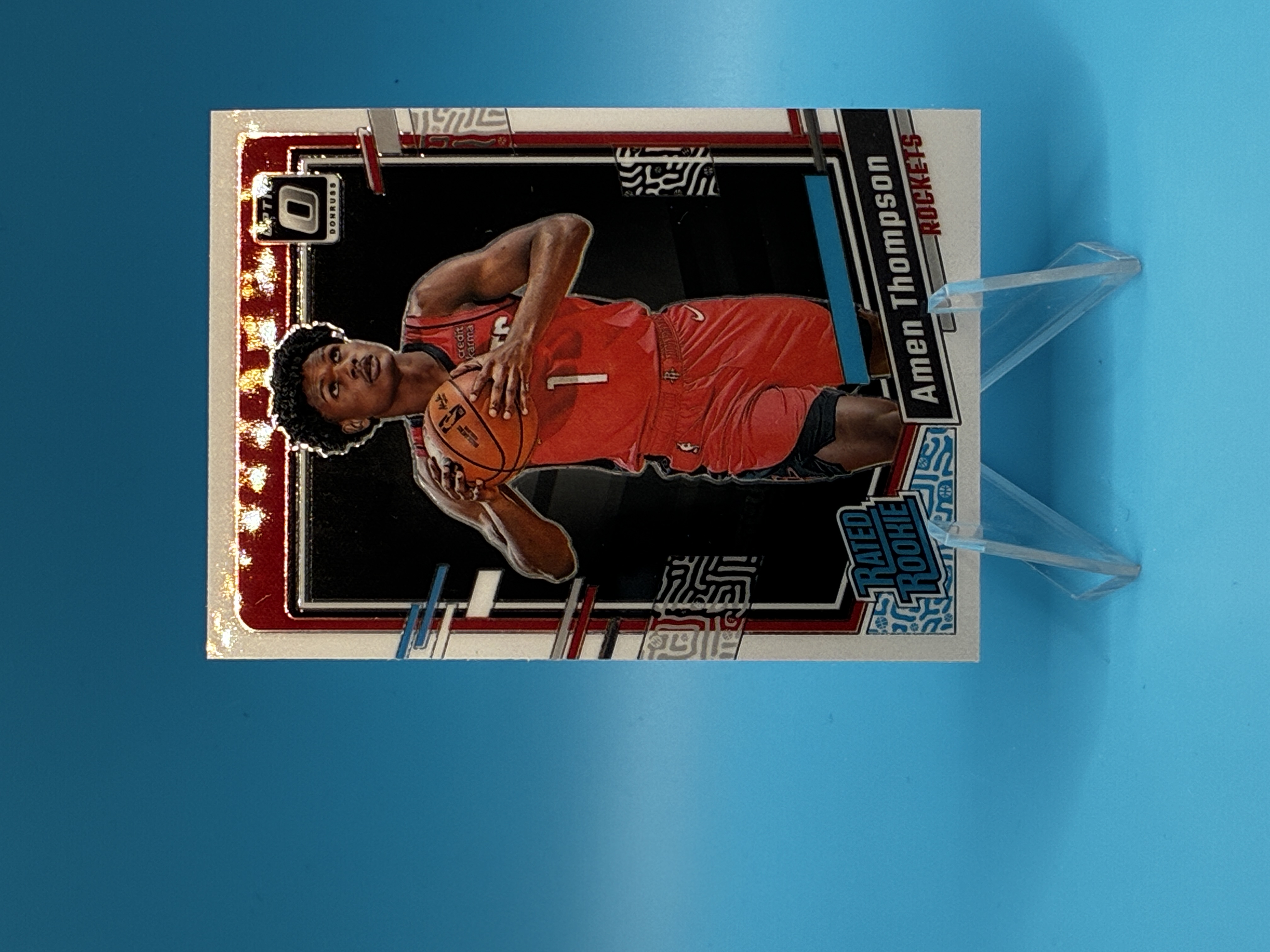2023/2024 Panini Optic Amen Thompson Rated Rookie #229 Houston Rockets – Vorderseite