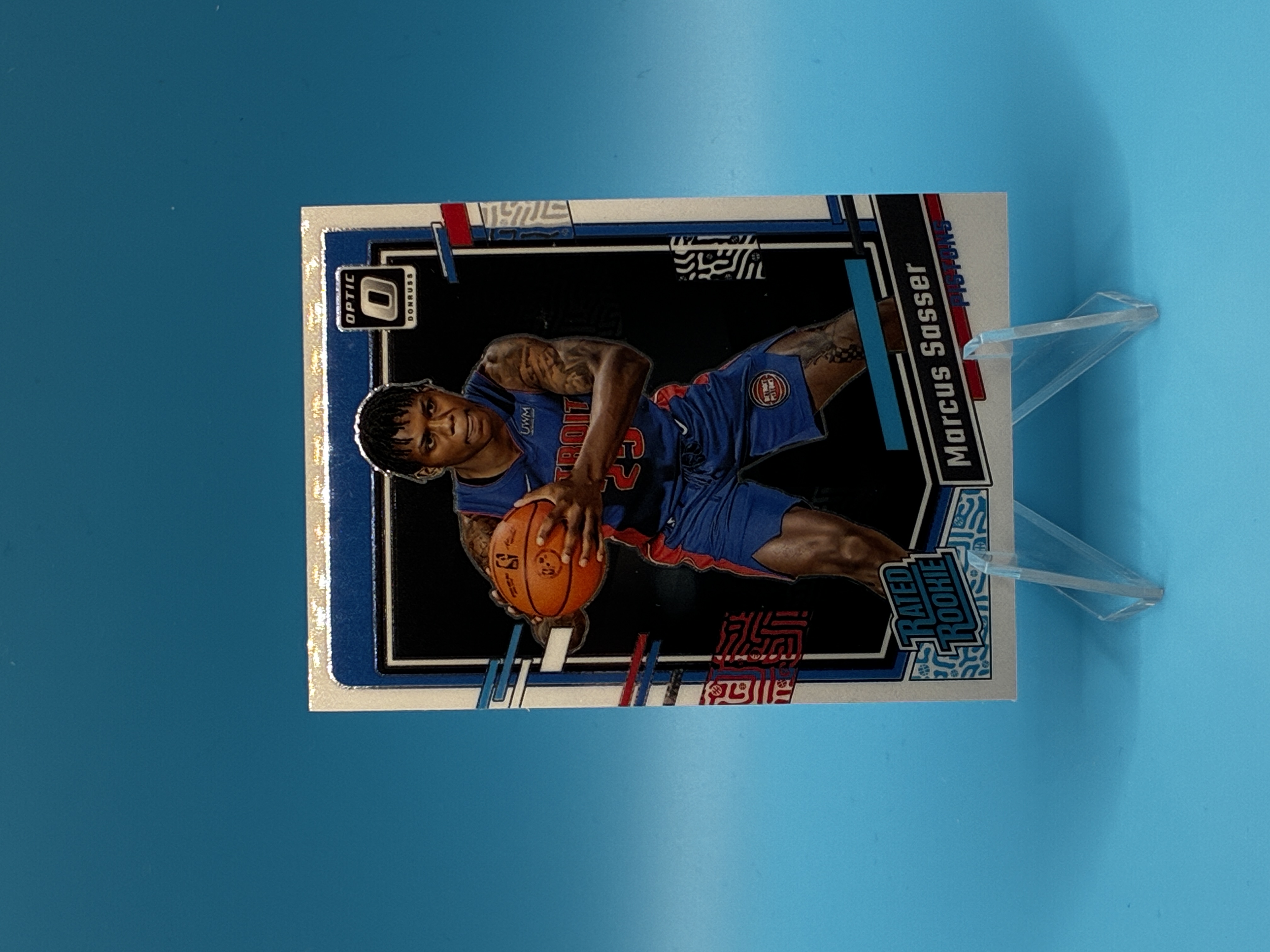 2023/2024 Panini Optic Marcus Sasser Rated Rookie #242 Detroit Pistons – Vorderseite