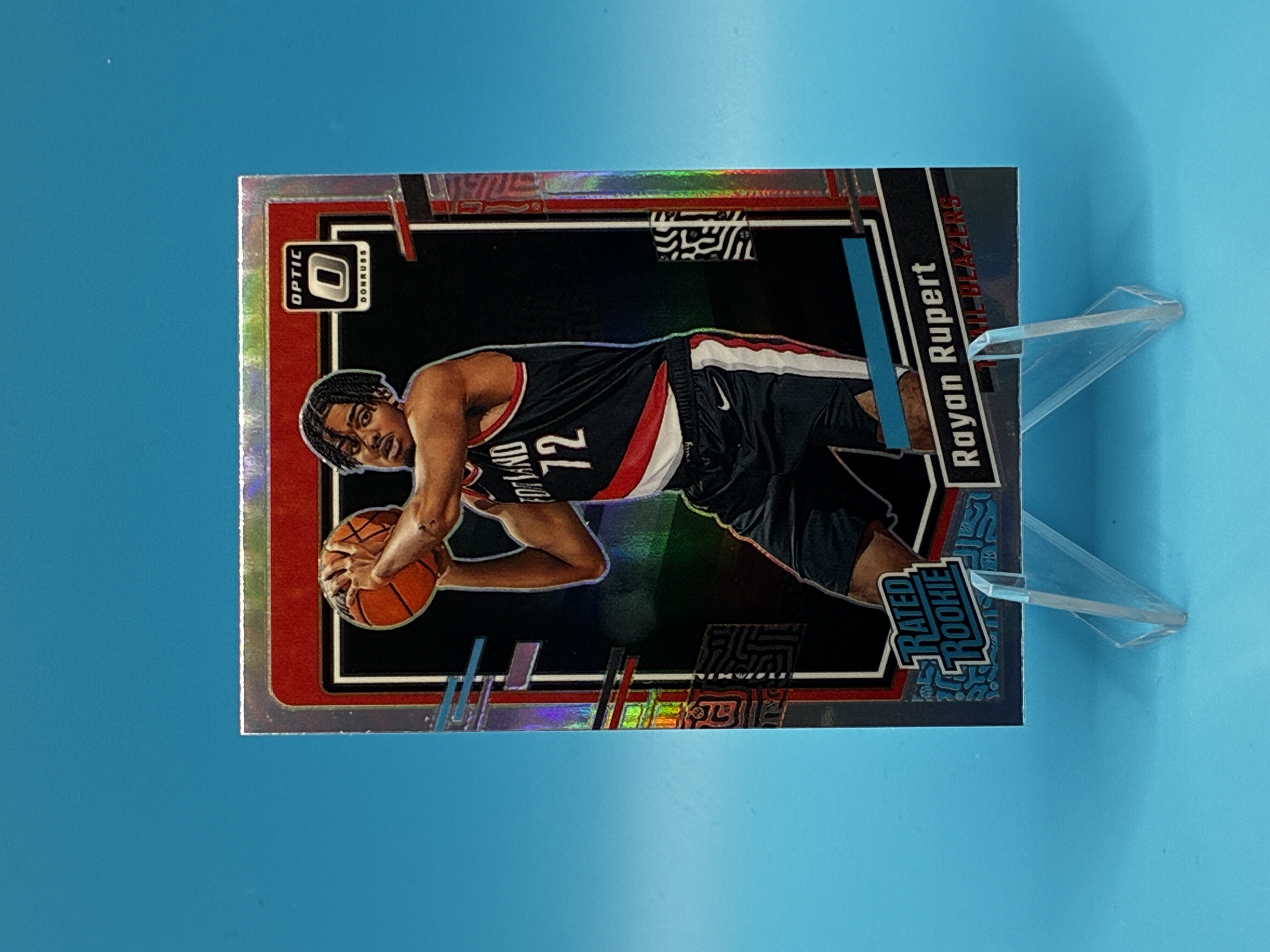 2023/2024 Panini Optic Rayan Rupert Holo Rated Rookie #248 Portland Trail Blazers – Vorderseite