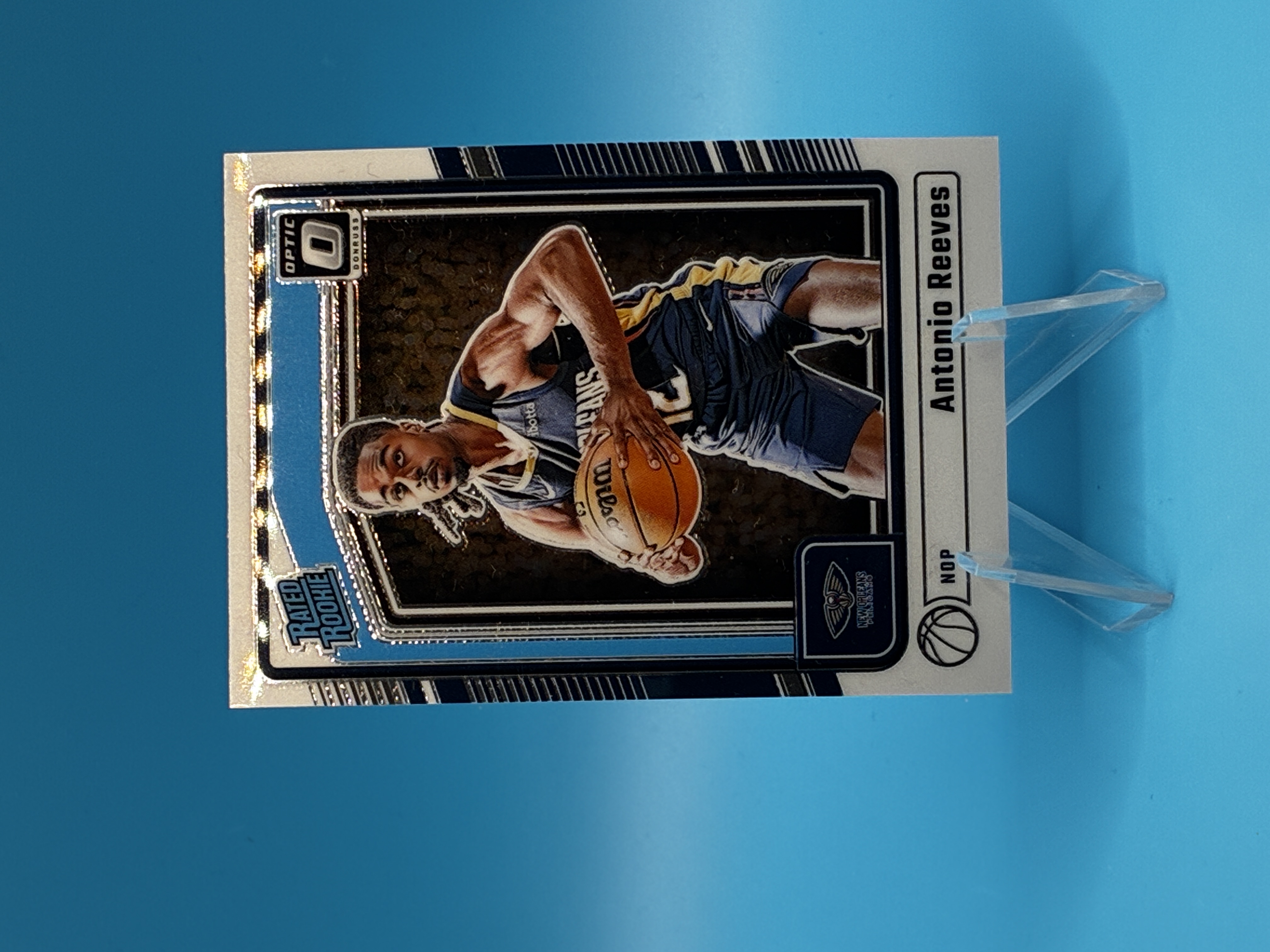 2024/2025 Panini Optic Antonio Reeves Rated Rookie #266 New Orleans Pelicans – Vorderseite