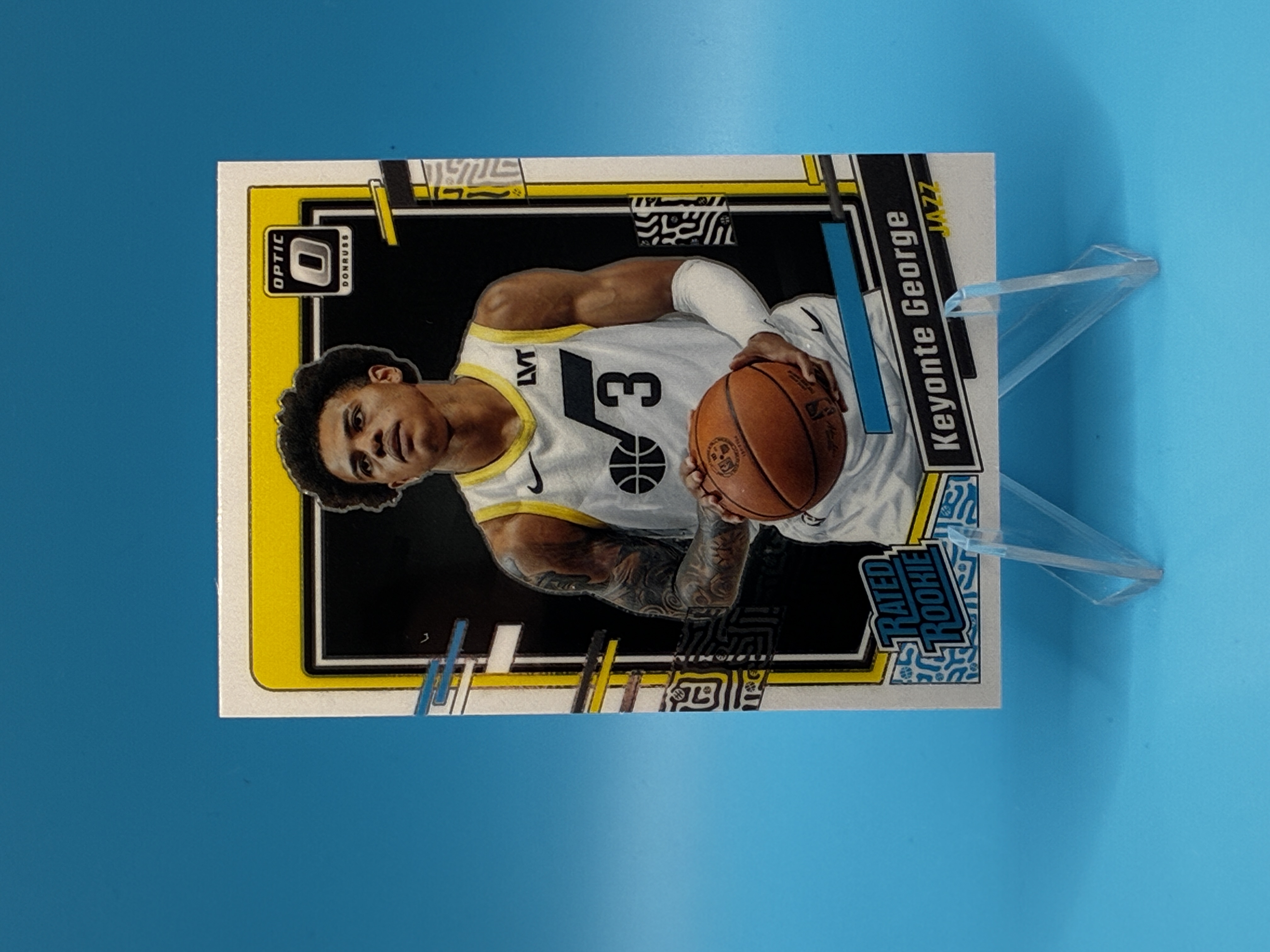 2023/2024 Panini Optic Keyonte George Rated Rookie #223 Utah Jazz – Vorderseite