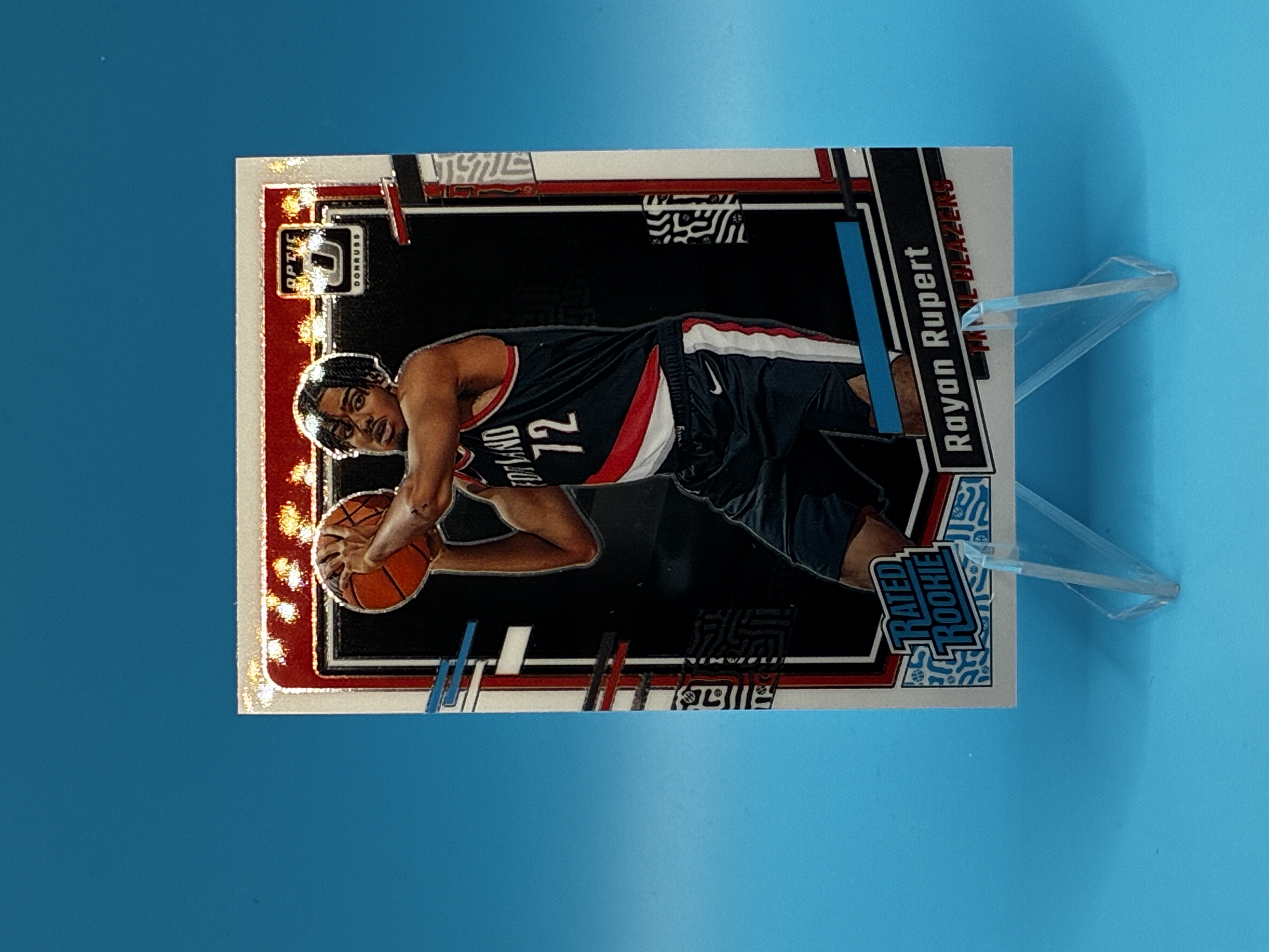 2023/2024 Panini Optic Rayan Rupert Rated Rookie #248 Portland Trail Blazers – Vorderseite