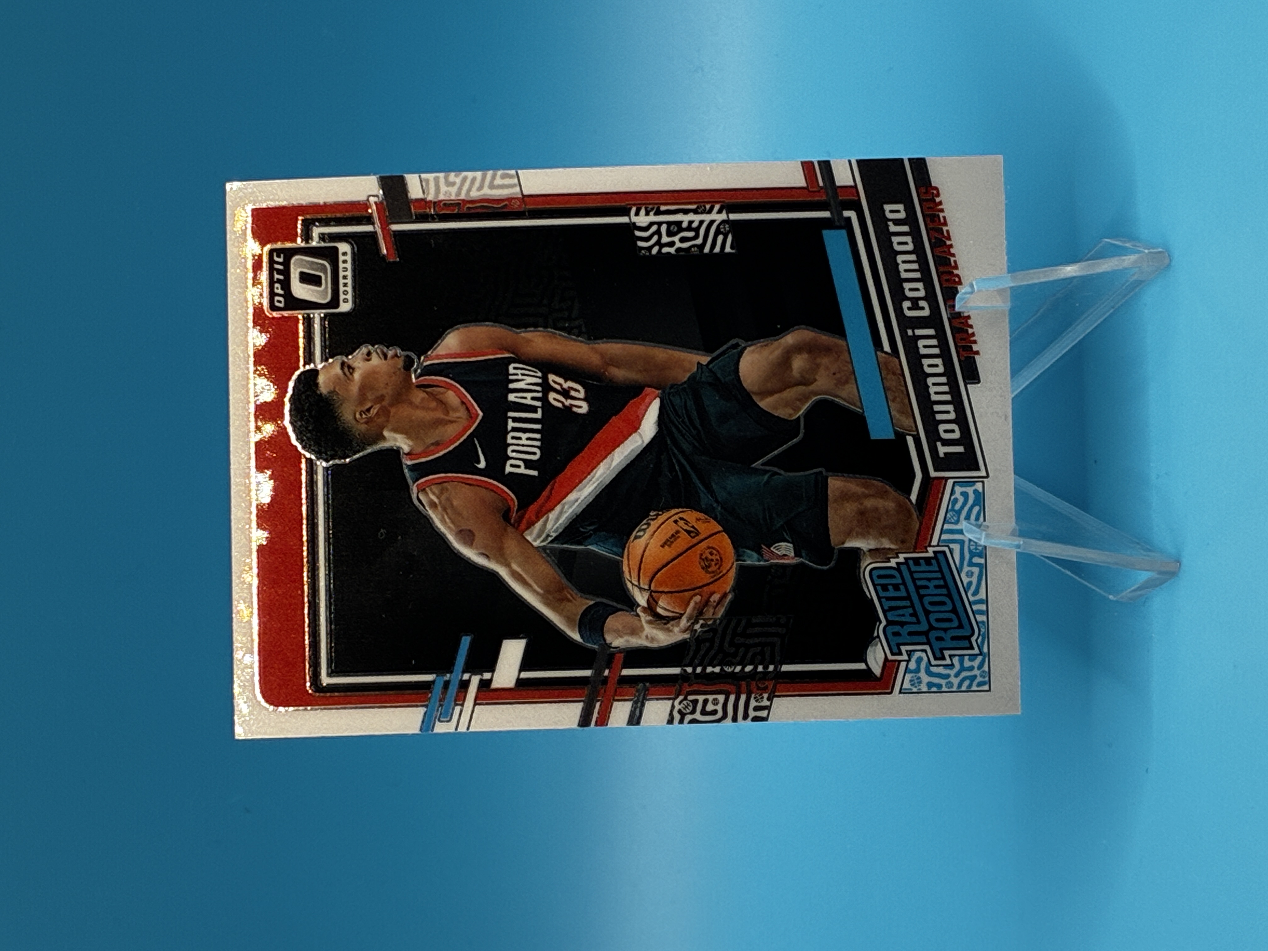 2023/2024 Panini Optic Toumani Camara Rated Rookie #204 Portland Trail Blazers – Vorderseite