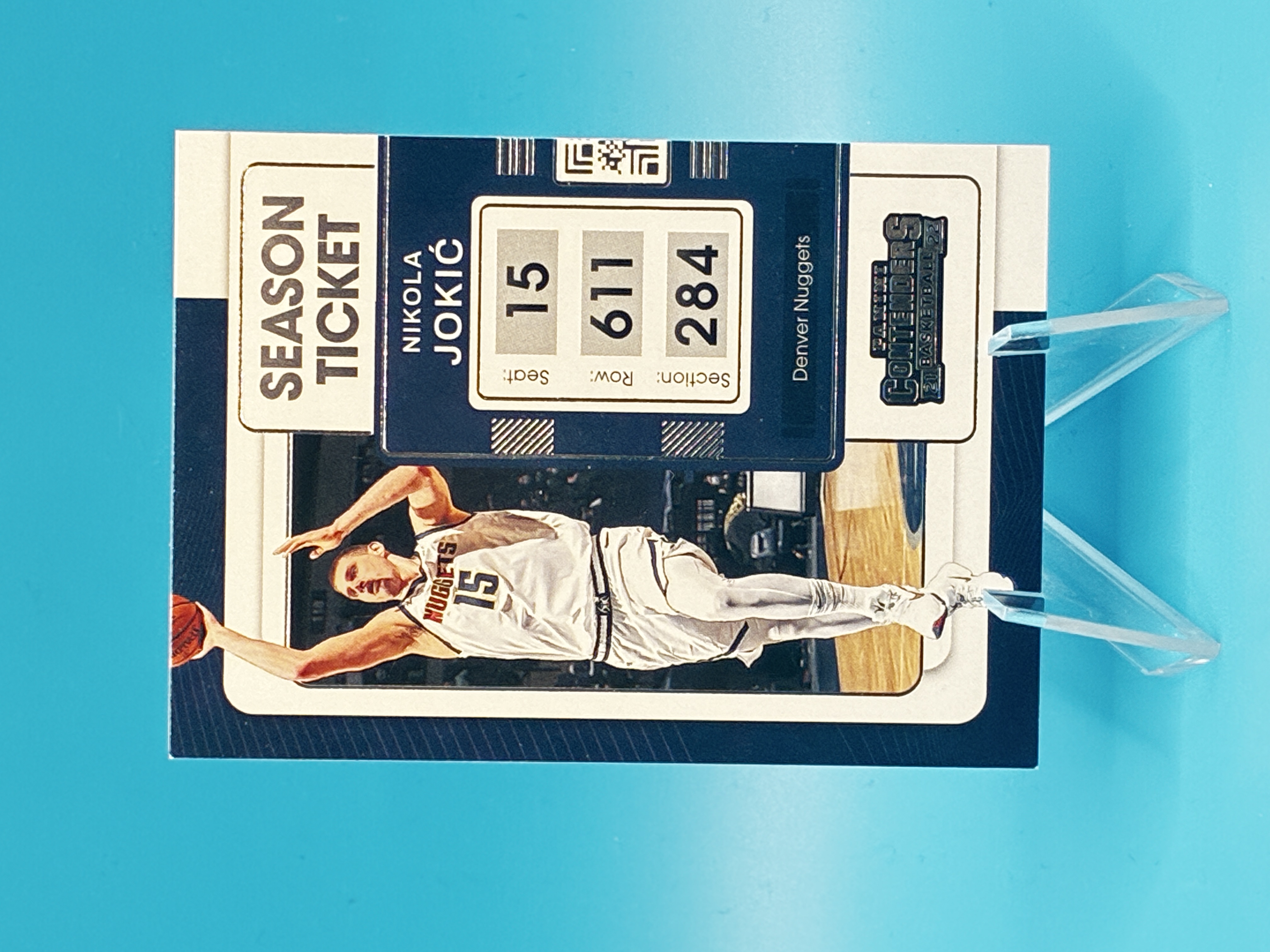 2021/2022 Panini Contenders Nikola Jokić Season Ticket #68 Denver Nuggets – Vorderseite