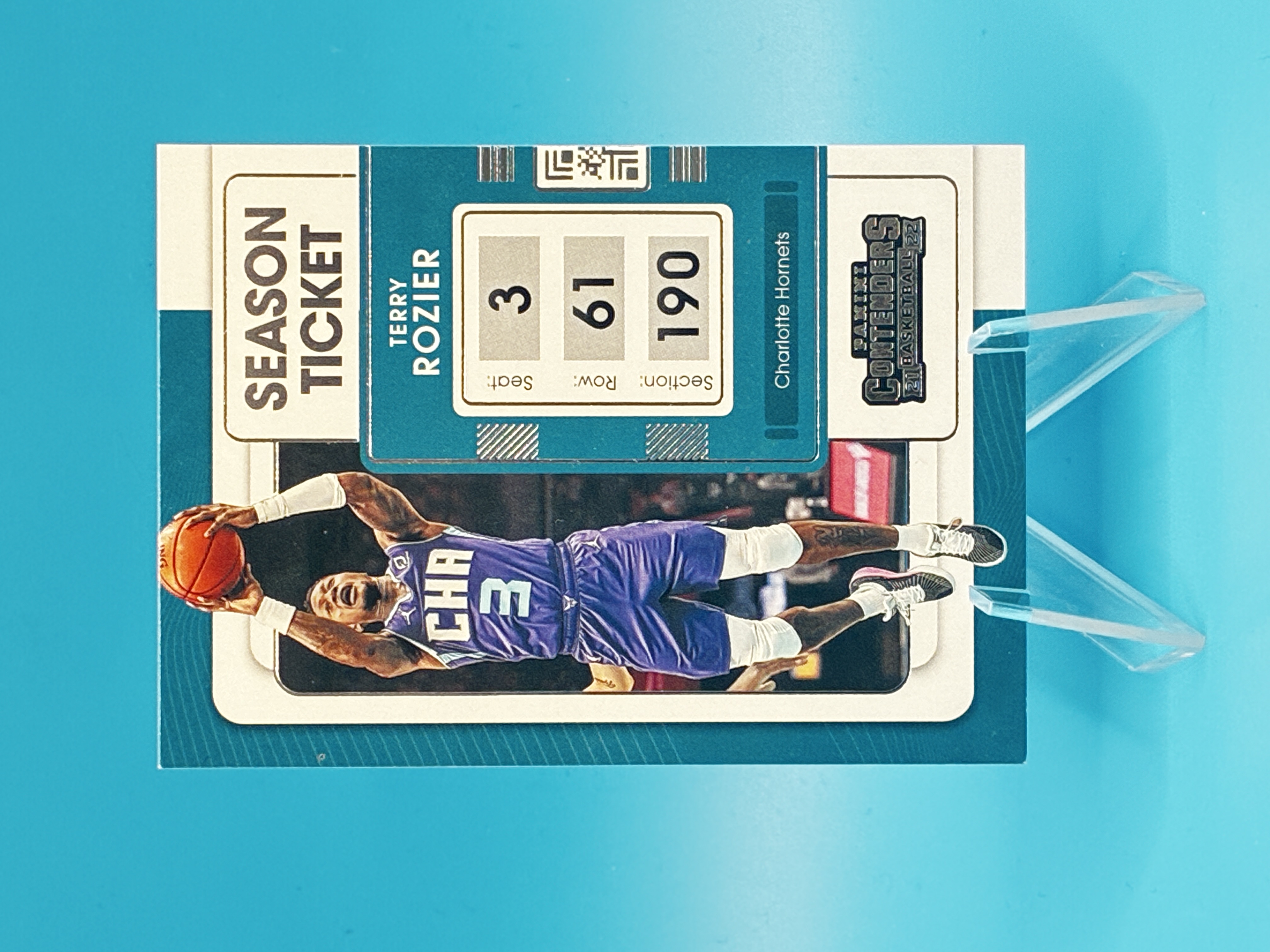 2021/2022 Panini Contenders Basketball Terry Rozier Season Ticket #26 Charlotte Hornets – Vorderseite