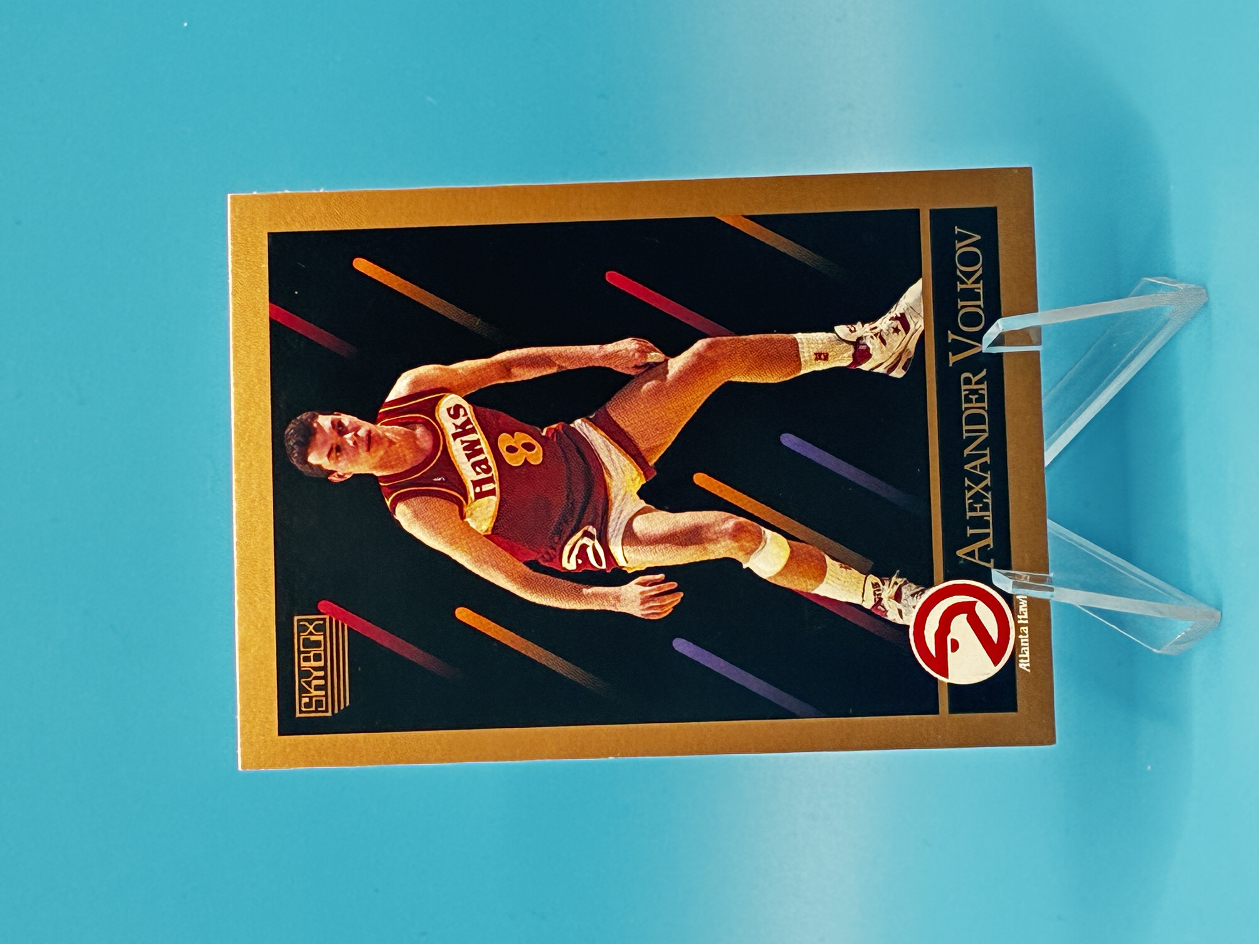 1990/1991 SkyBox Basketball Alexander Volkov #9 Atlanta Hawks – Vorderseite