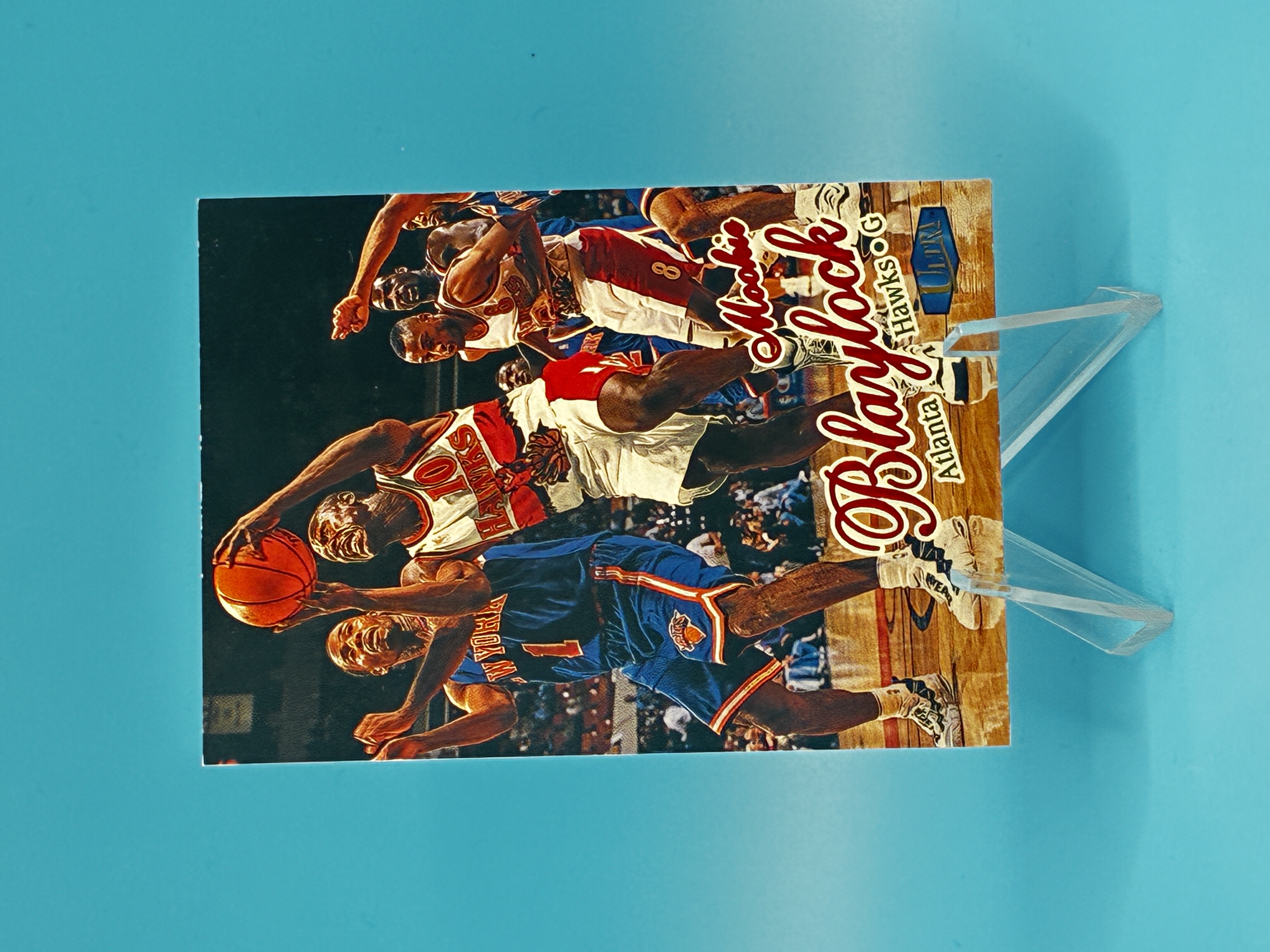 1997/1998 Fleer Ultra Mookie Blaylock #7 Atlanta Hawks – Vorderseite