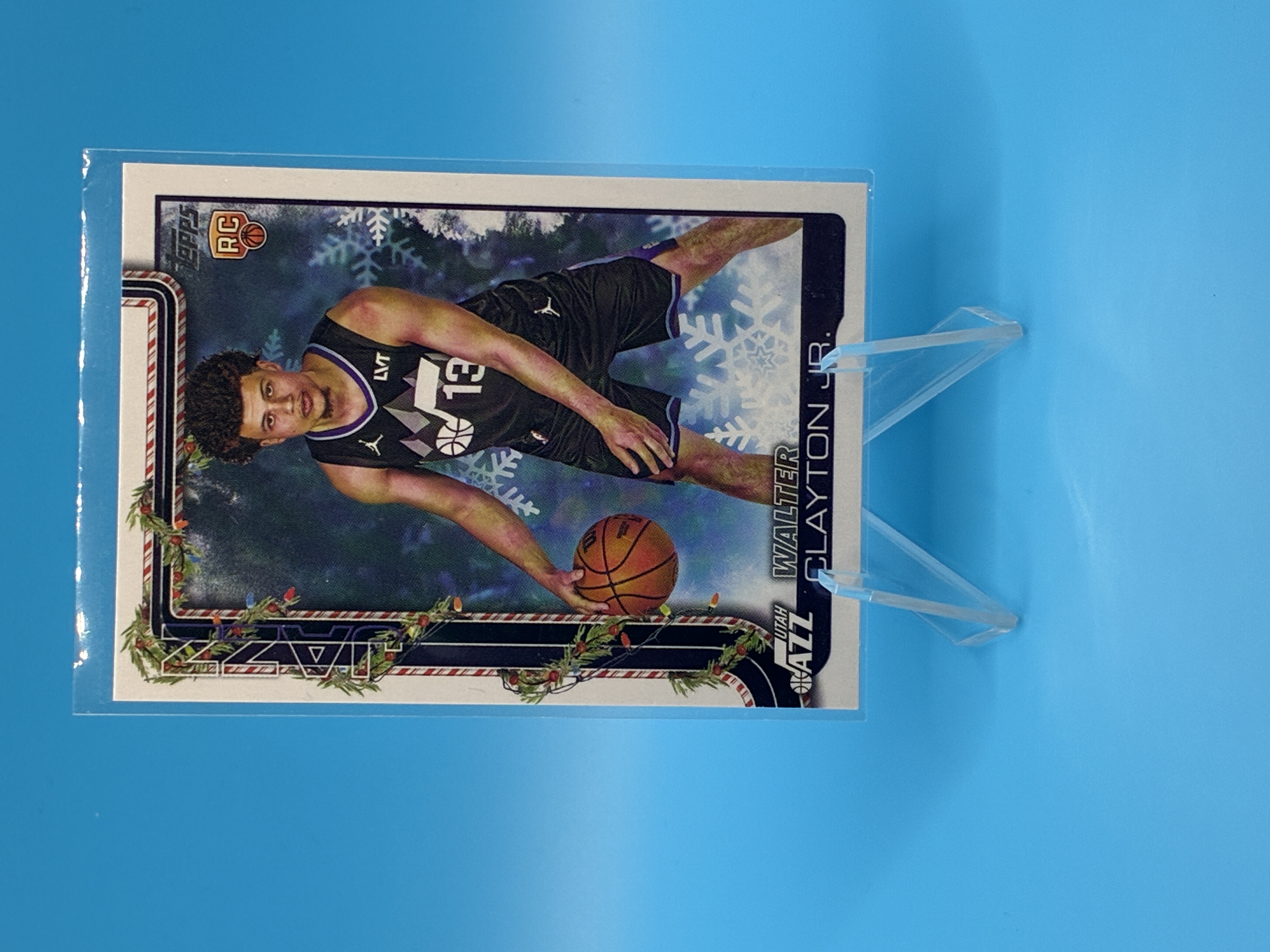 2025/2026 Topps Holiday Walter Clayton Jr. #H178 Utah Jazz – Vorderseite
