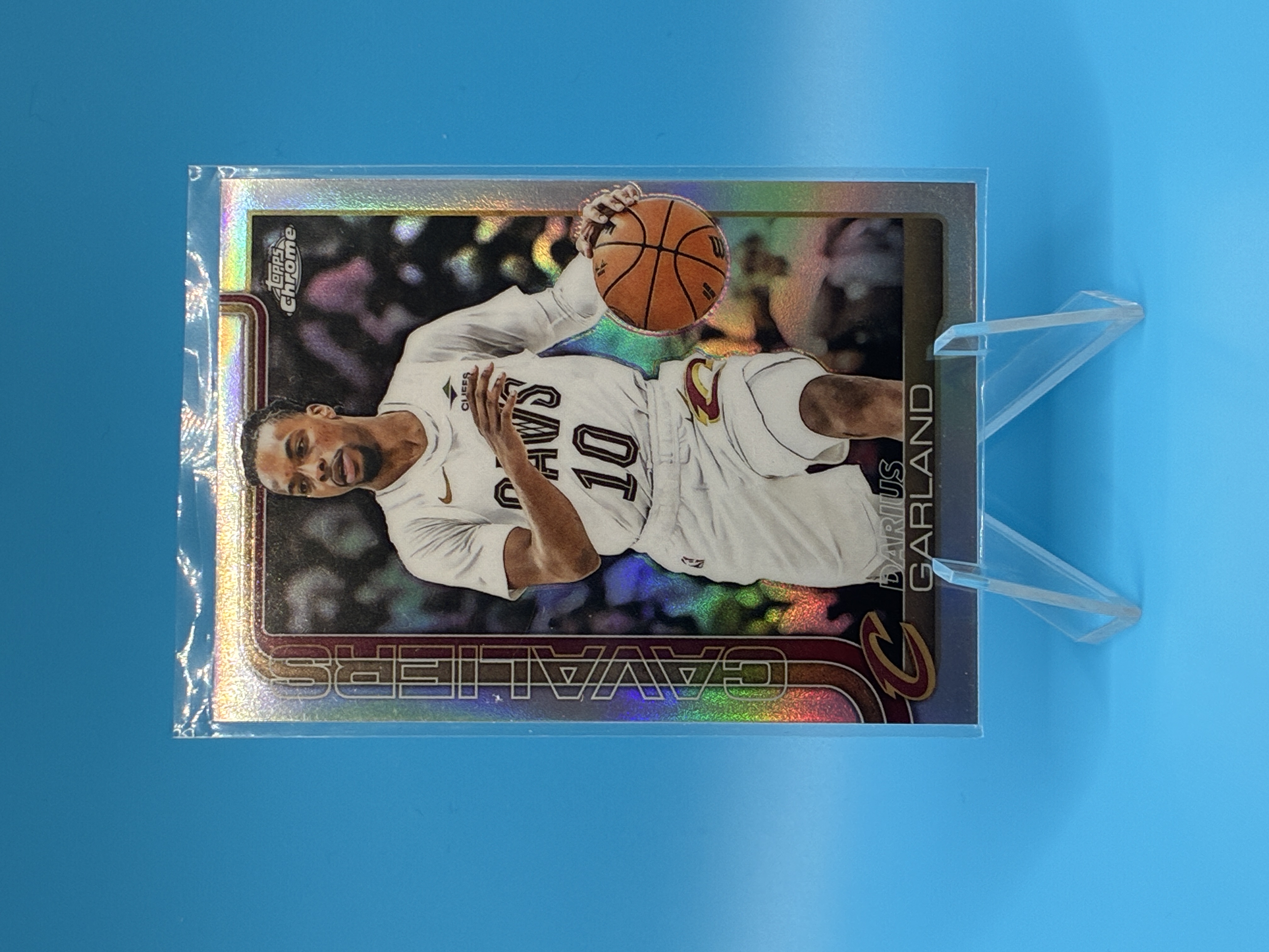 2024/2025 Topps Chrome Darius Garland Refractor #76 Cleveland Cavaliers – Vorderseite