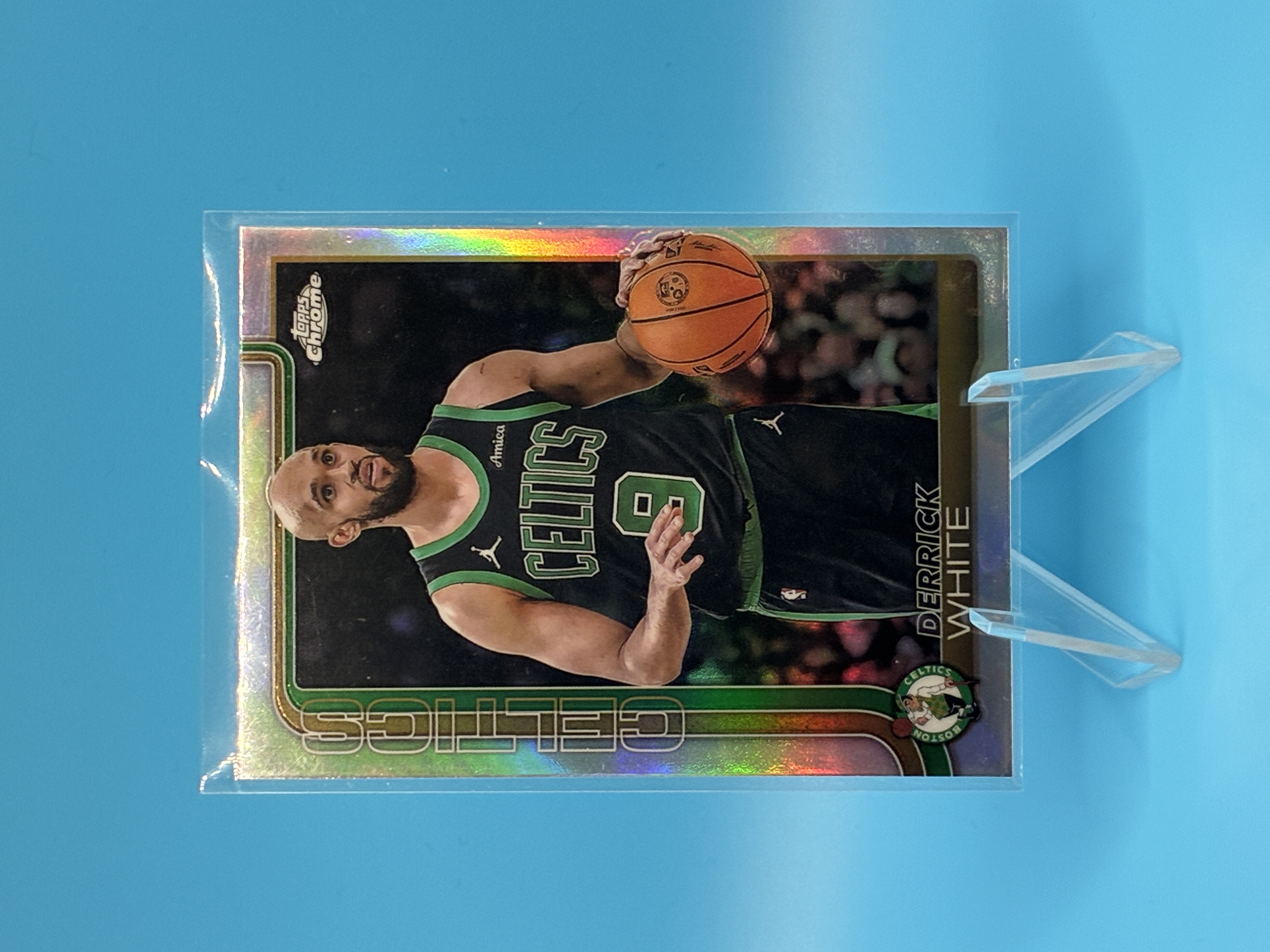 2025/2026 Topps Chrome Derrick White Refractor #71 Boston Celtics – Vorderseite