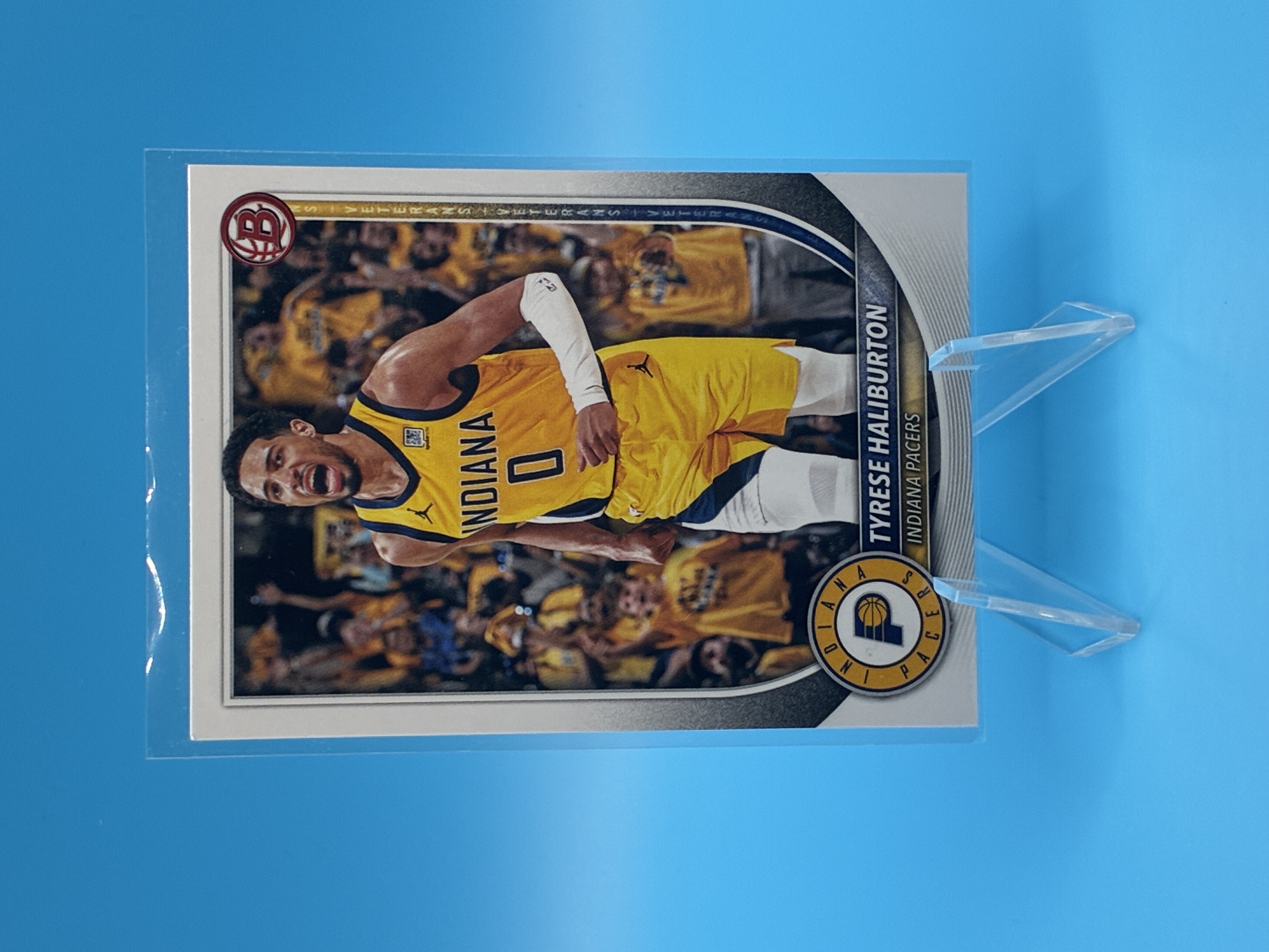 2024/2025 Topps Bowman Tyrese Haliburton #77 Indiana Pacers – Vorderseite