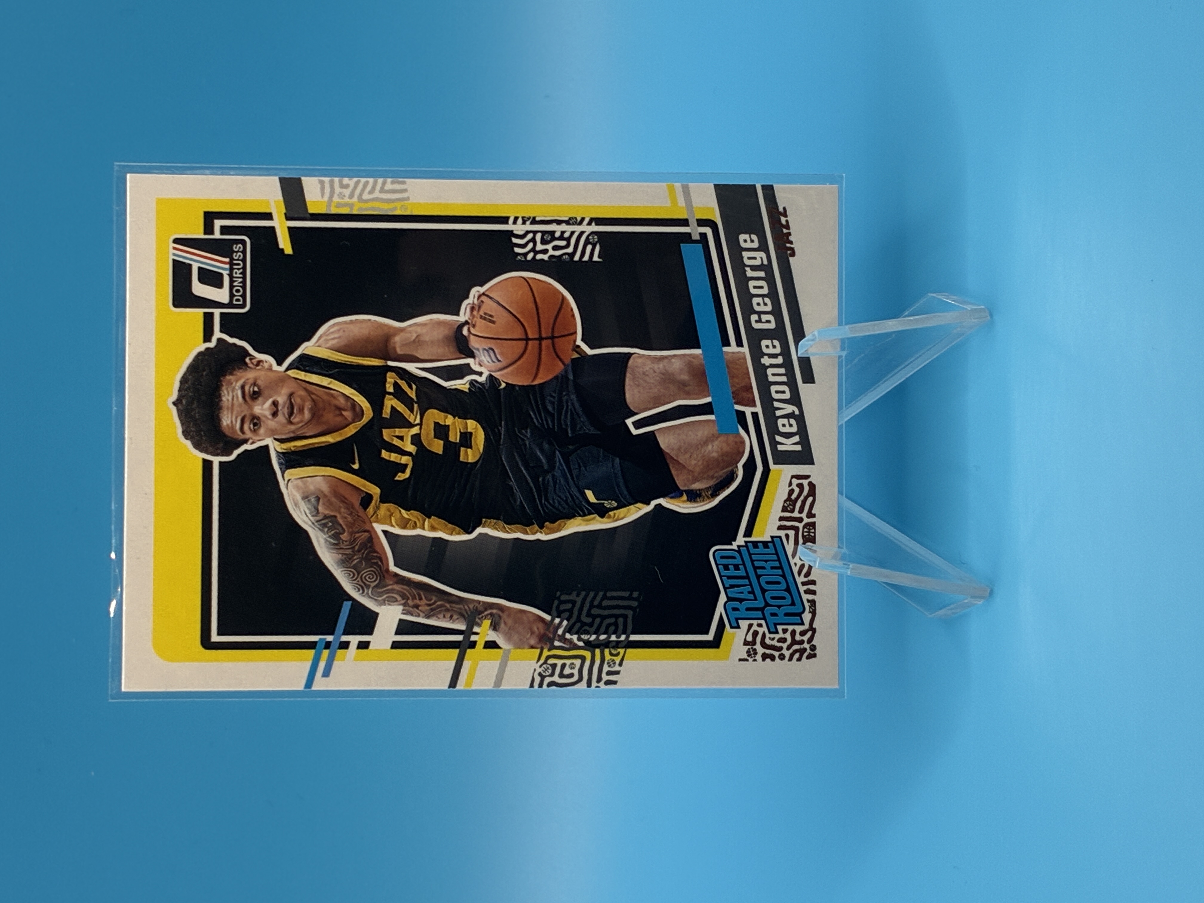 2023/2024 Panini Donruss Keyonte George Rated Rookie #244 Utah Jazz – Vorderseite
