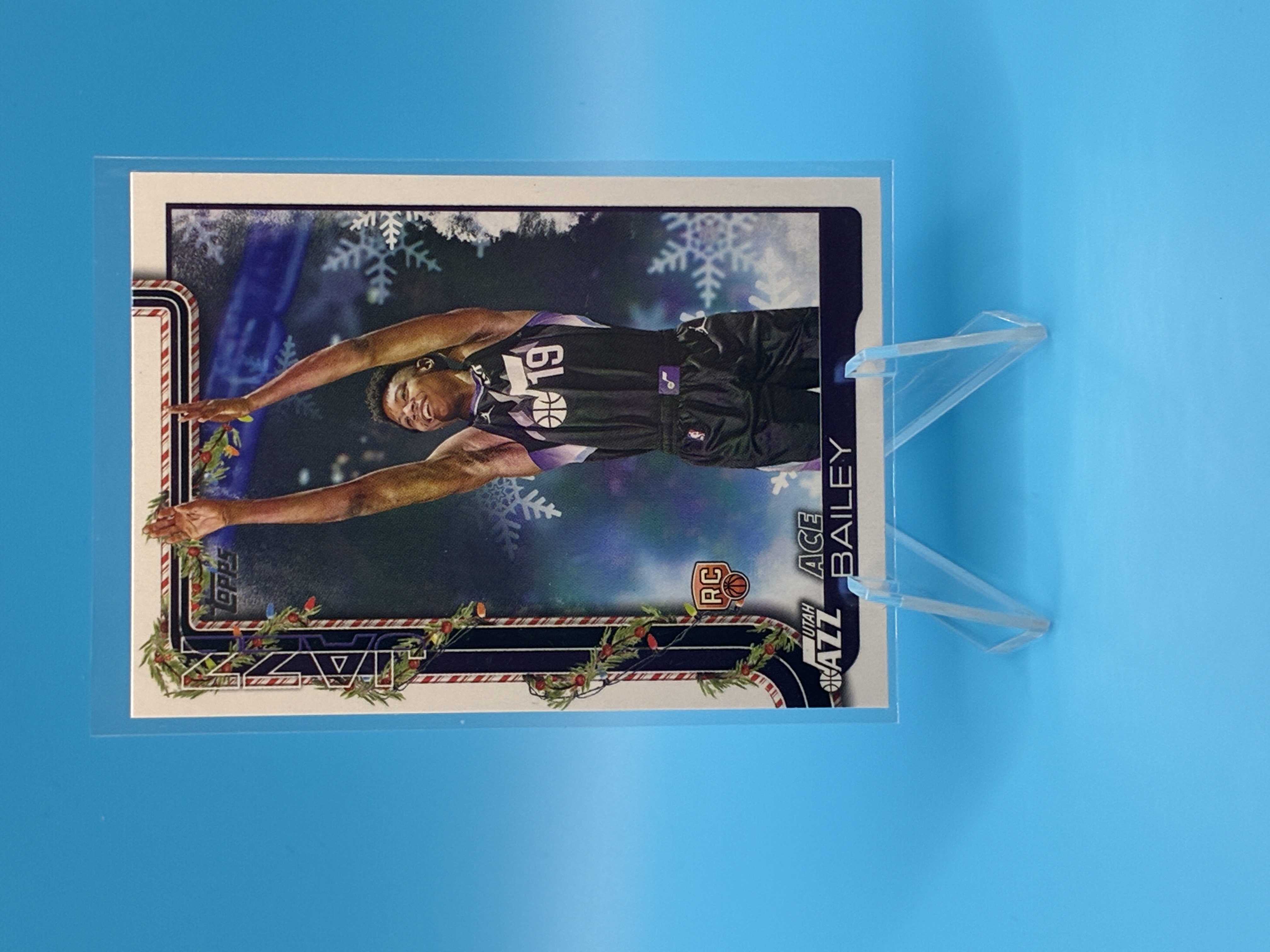 2025/2026 Topps Holiday Ace Bailey #H165 Utah Jazz – Vorderseite