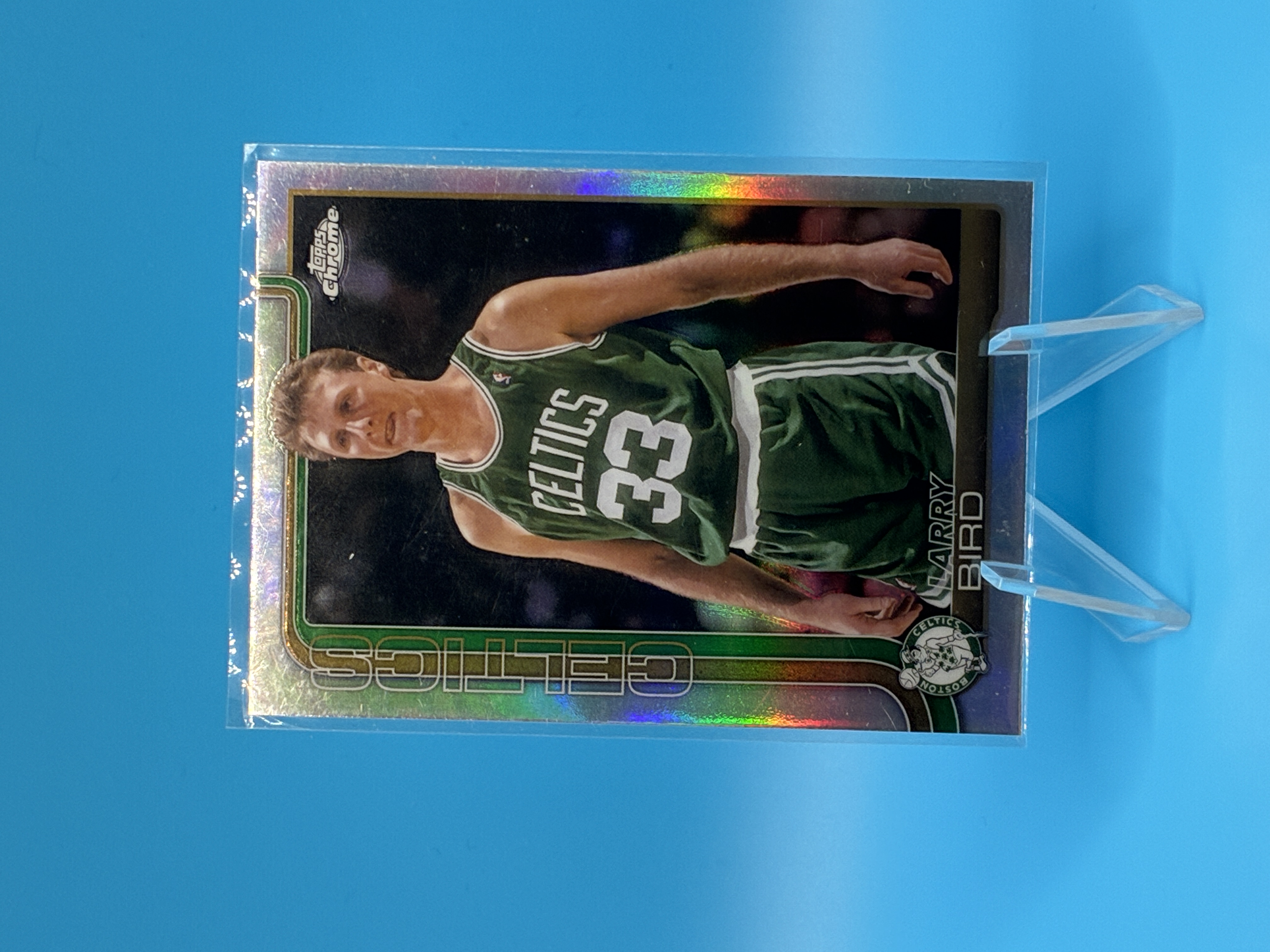 Topps Chrome Larry Bird Refractor #243 Boston Celtics – Vorderseite