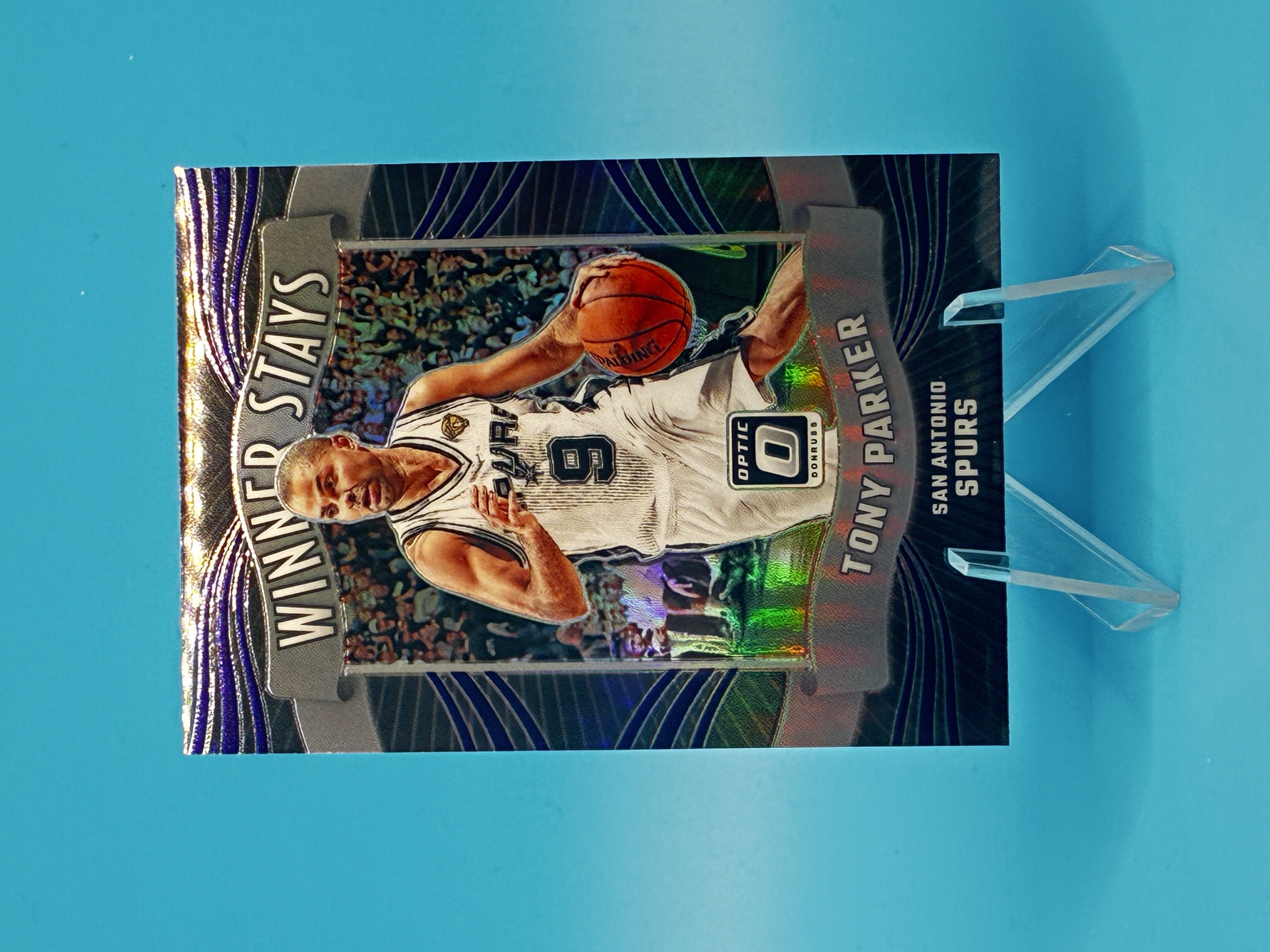 2023/2024 Panini Donruss Optic Tony Parker Winner Stays #15 San Antonio Spurs – Vorderseite