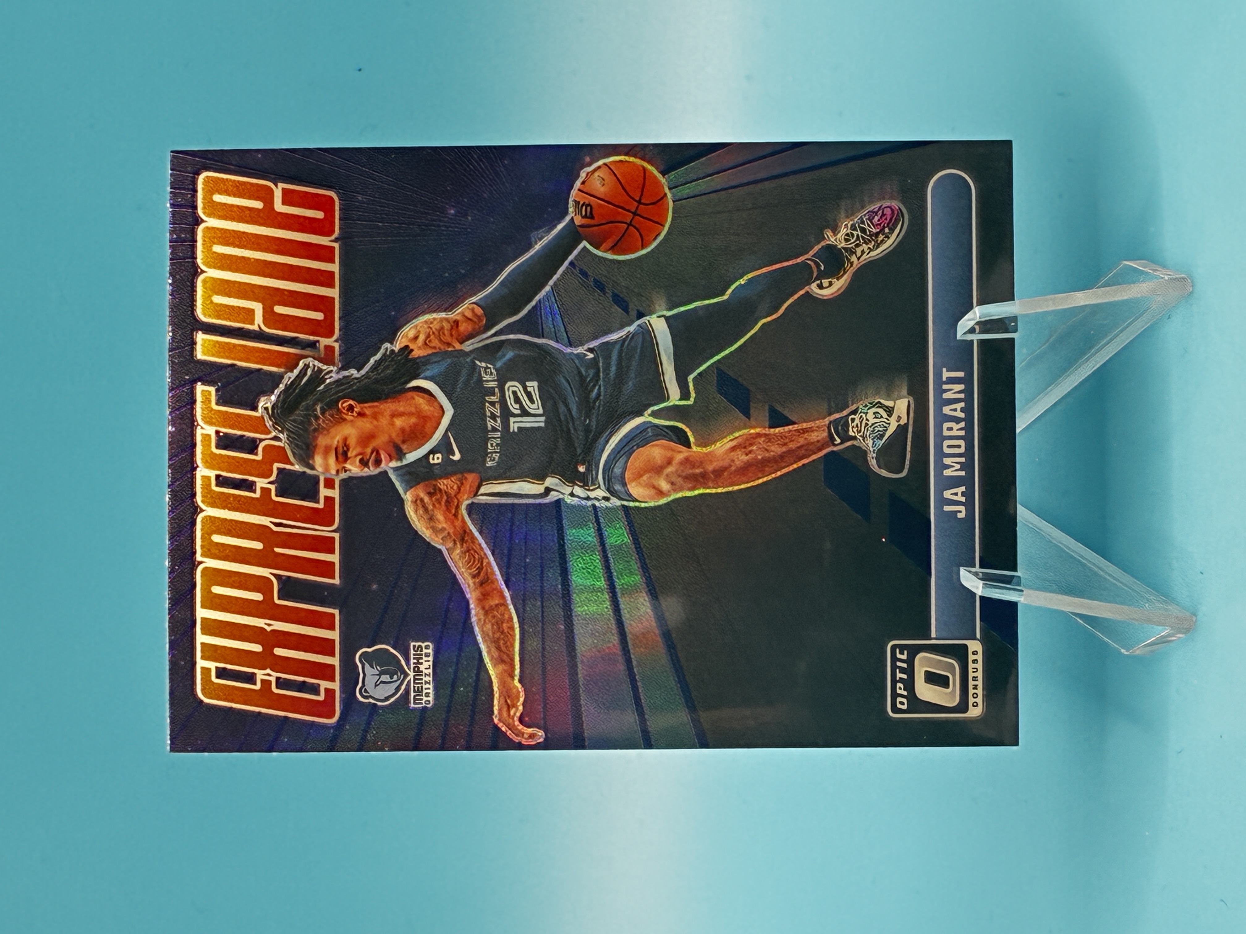 2023/2024 Panini Optic Ja Morant Express Lane #17 Memphis Grizzlies – Vorderseite