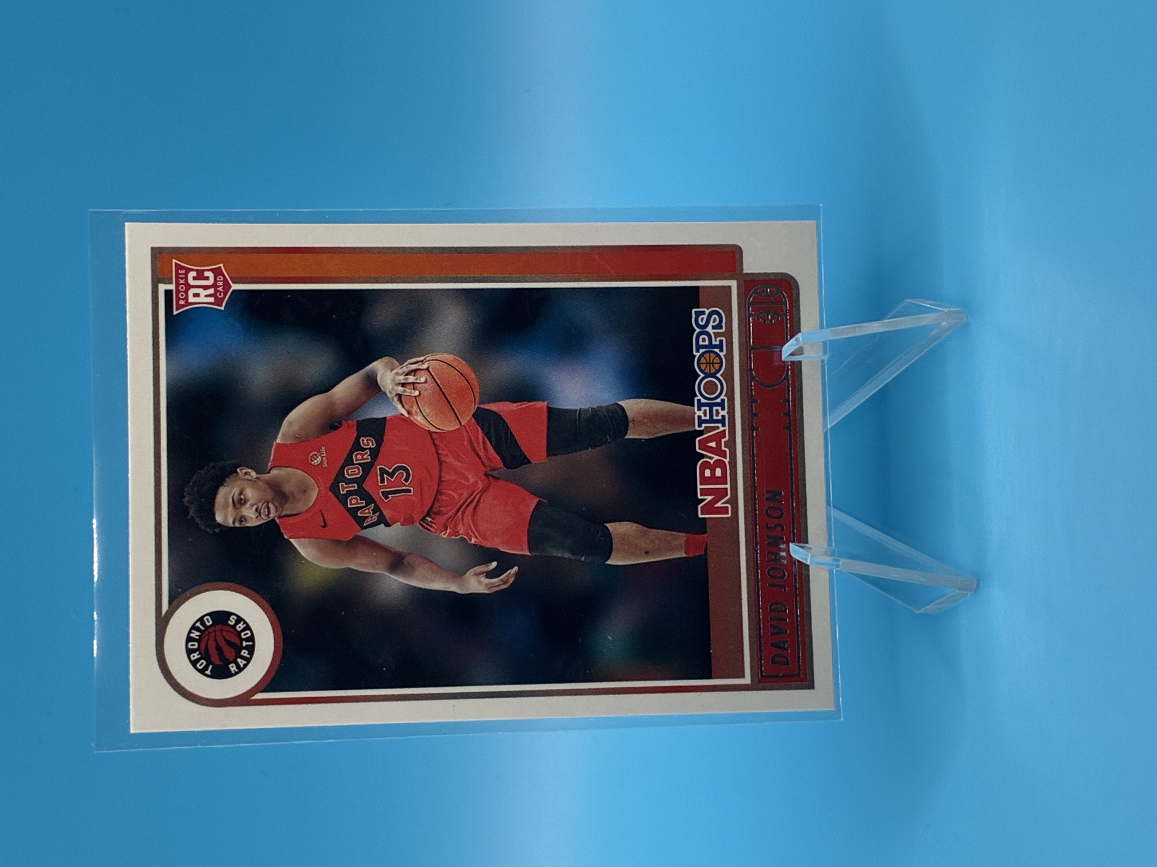 2021/2022 Panini Hoops David Johnson #222 Toronto Raptors – Vorderseite