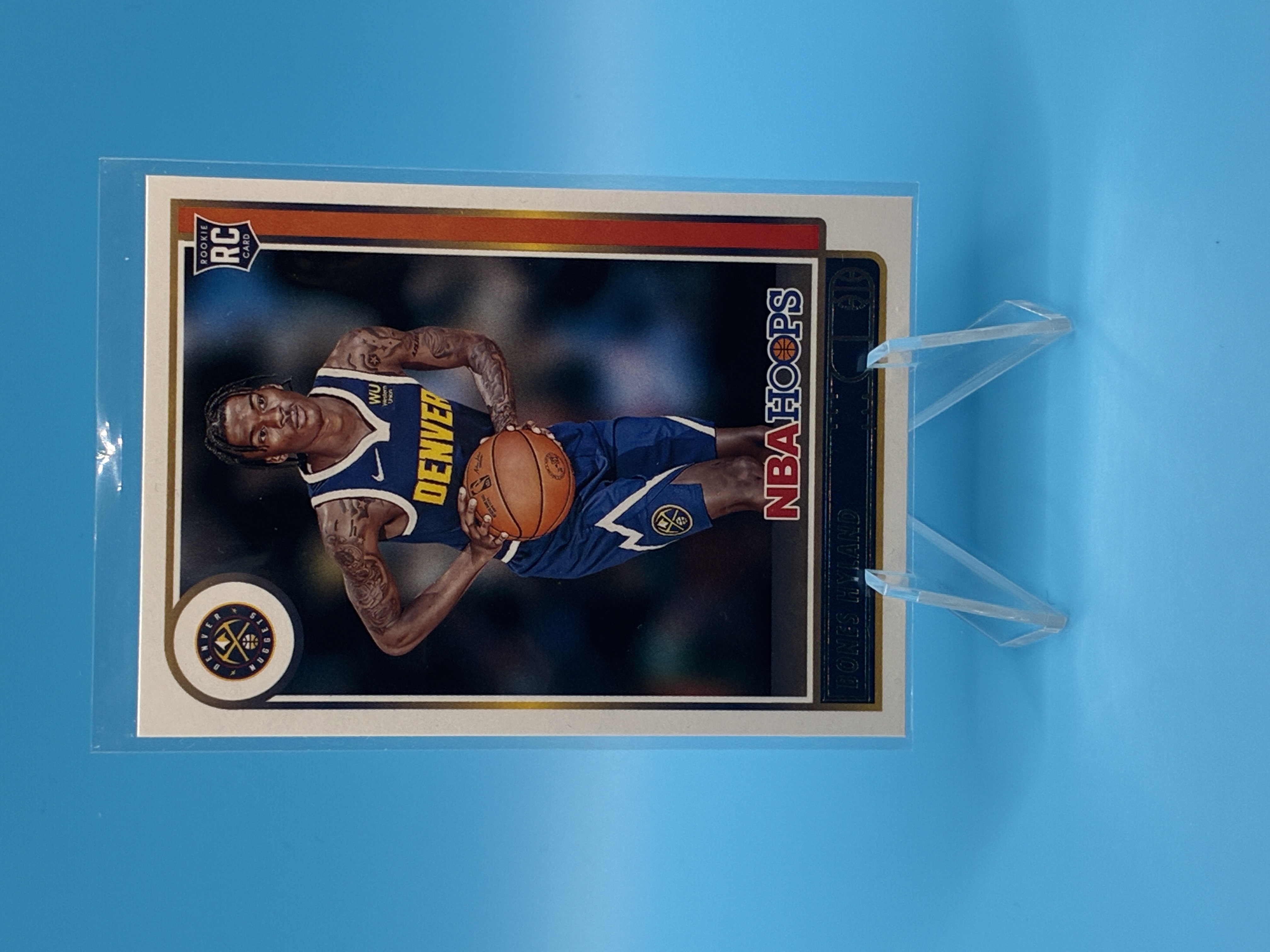 2021/2022 Panini Hoops Bones Hyland #224 Denver Nuggets – Vorderseite