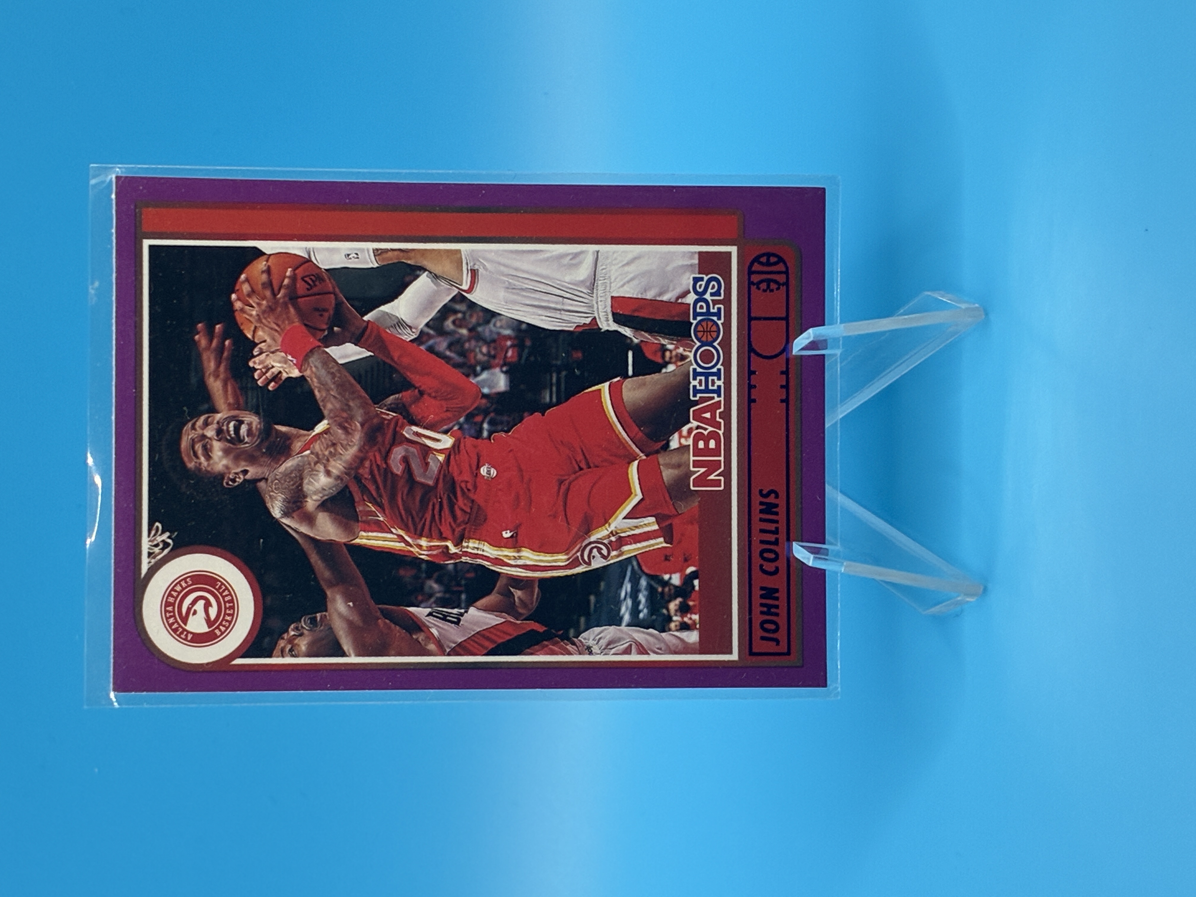 2021/2022 Panini Hoops Basketball John Collins Purple #178 Atlanta Hawks – Vorderseite