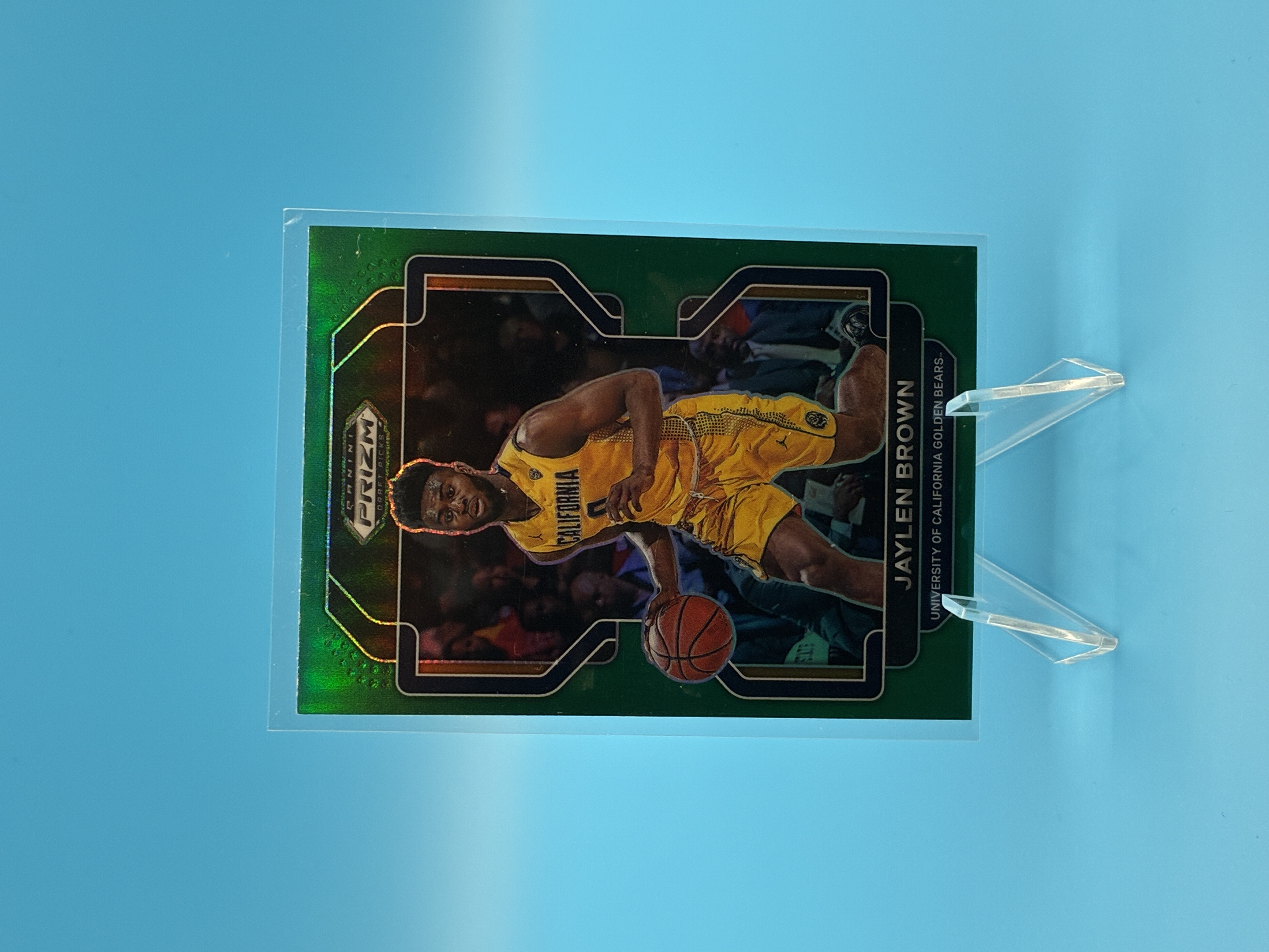 2022 Panini Prizm Draft Picks Jaylen Brown Green #22 University of California Golden Bears – Vorderseite