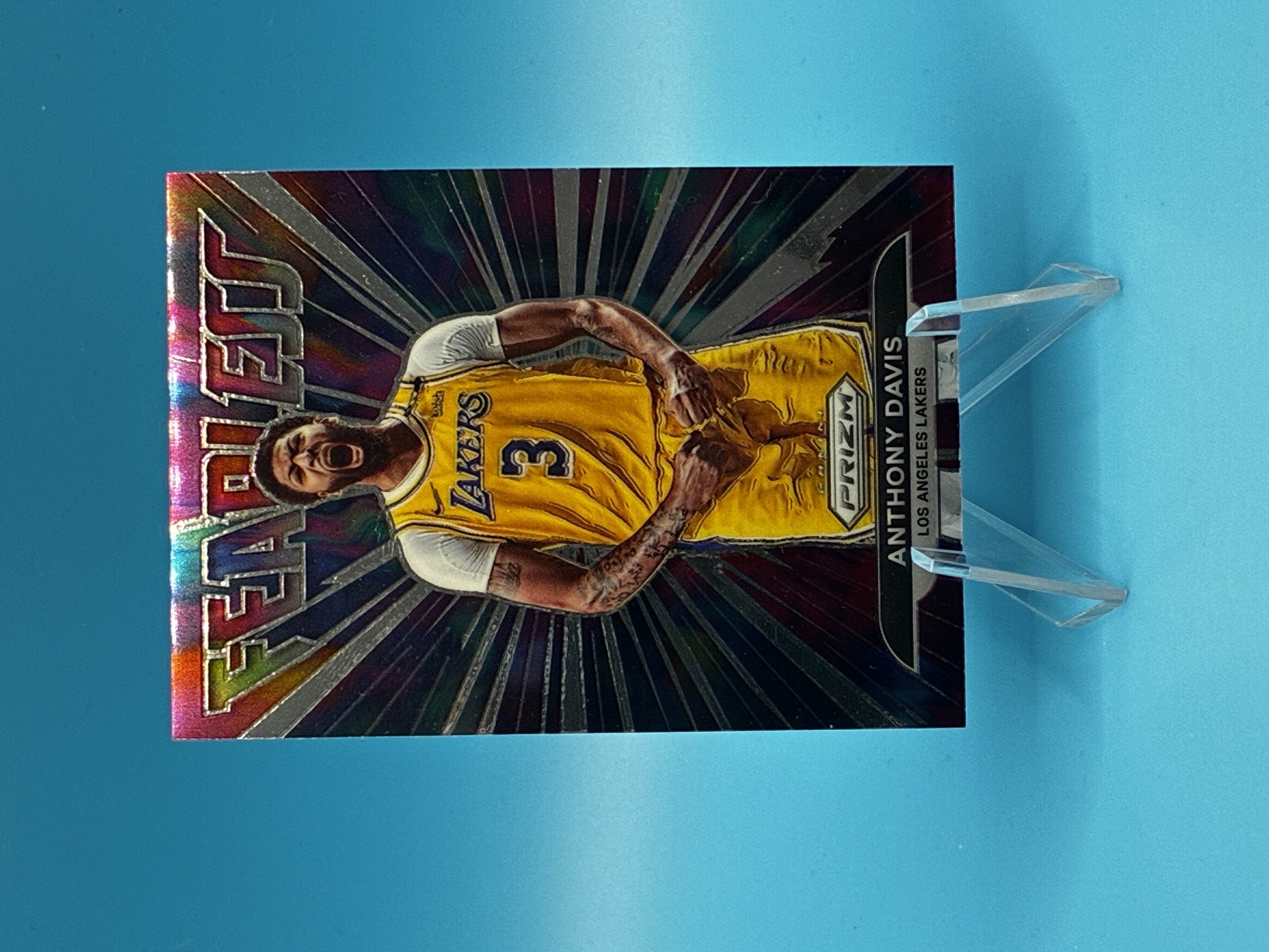 2021/2022 Panini Prizm Anthony Davis Fearless #4 Los Angeles Lakers – Vorderseite