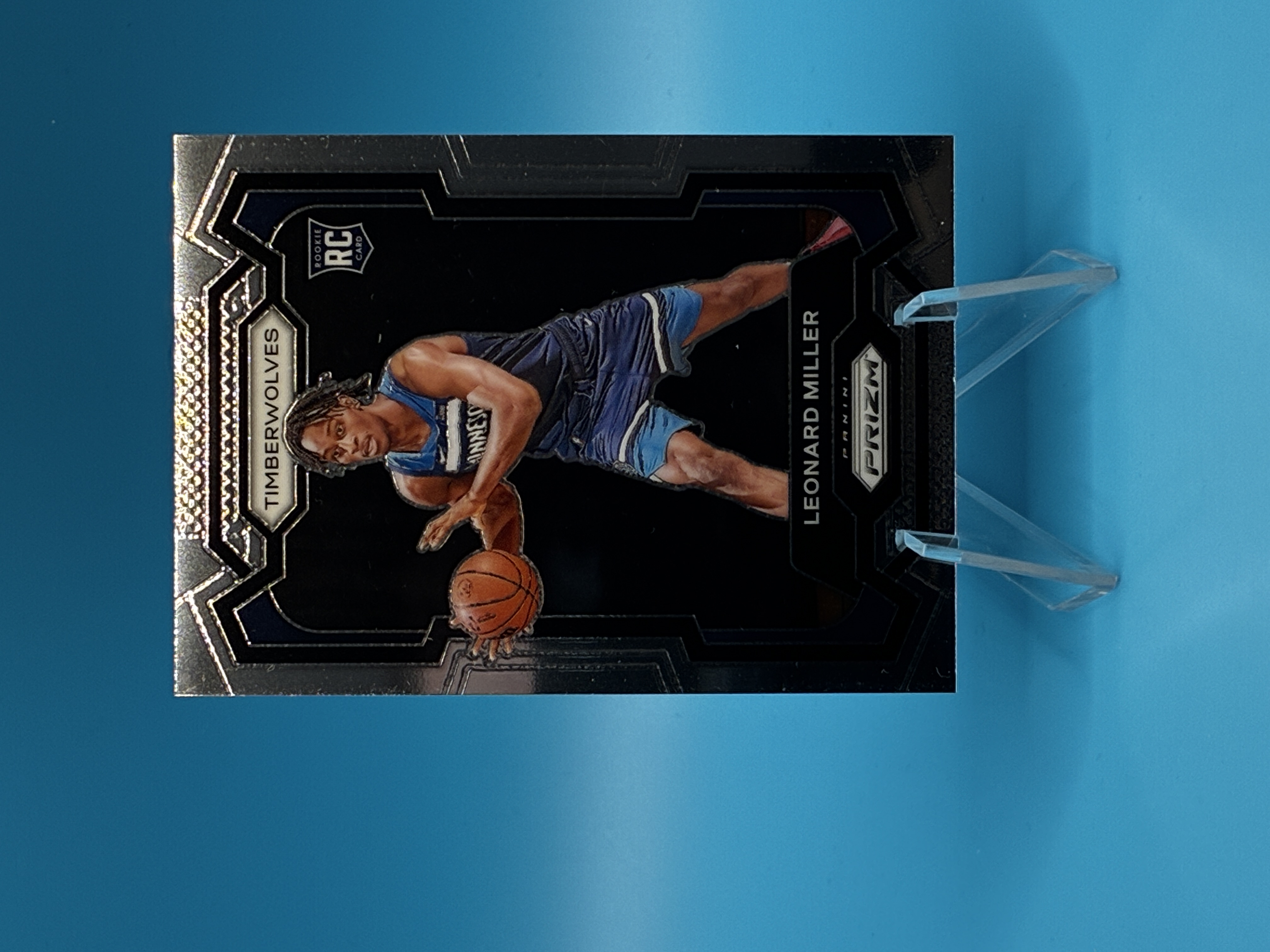 2023/2024 Panini Prizm Leonard Miller #155 Minnesota Timberwolves – Vorderseite