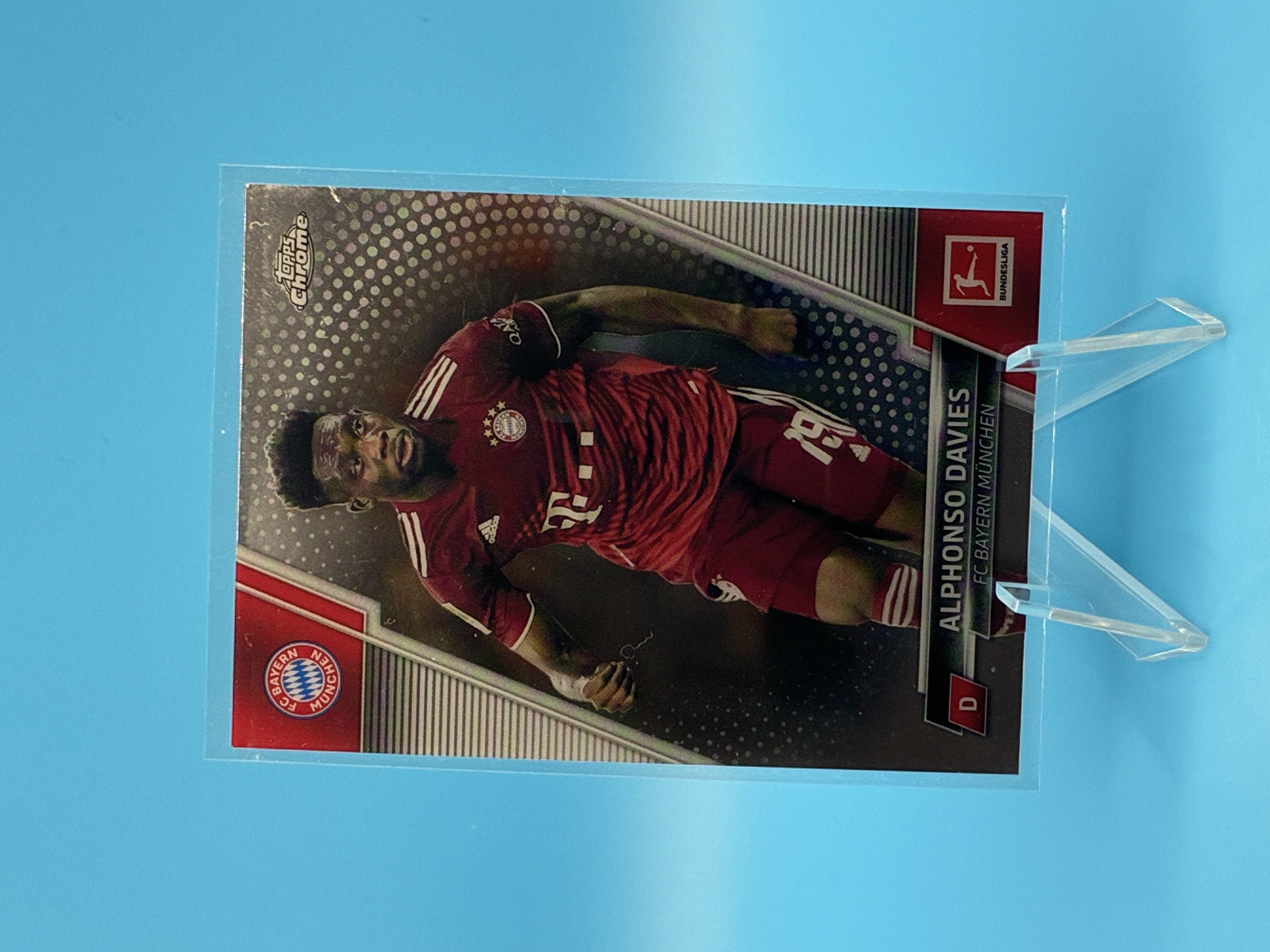 2020/2021 Topps Chrome Alphonso Davies #82 FC Bayern München – Vorderseite
