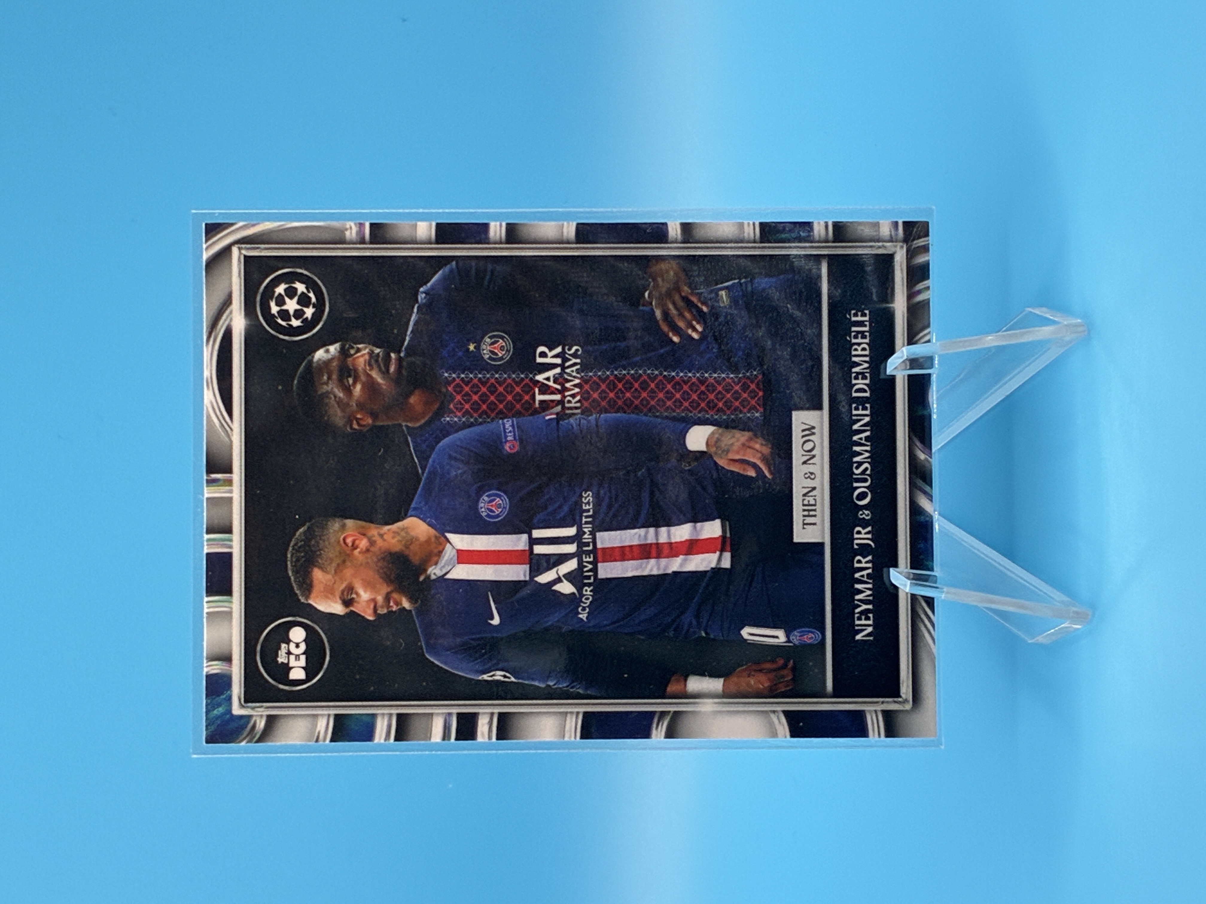2025/2026 Topps Deco Neymar Jr & Ousmane Dembélé Paris Saint-Germain – Vorderseite