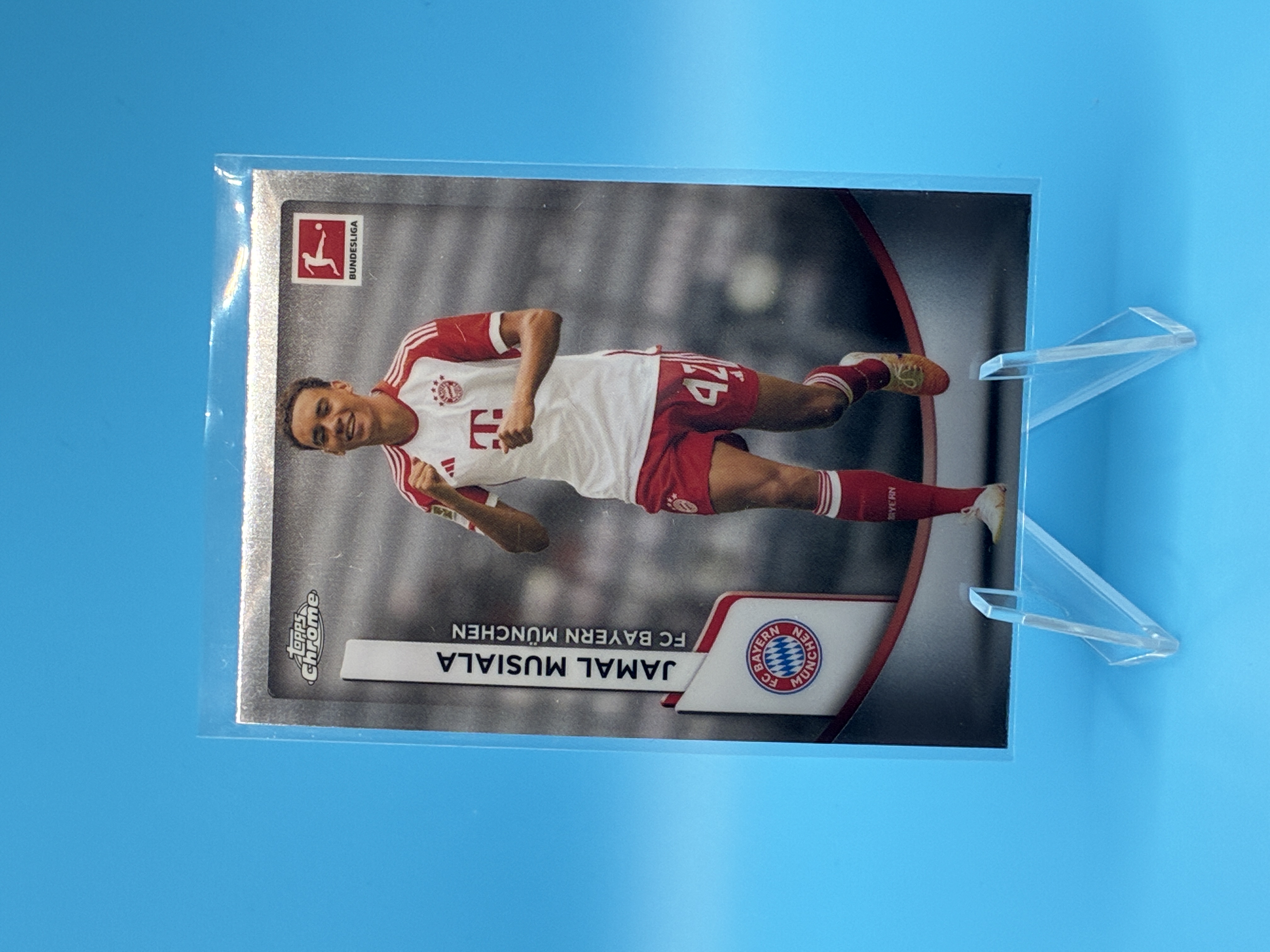2022/2023 Topps Chrome Bundesliga Jamal Musiala #83 FC Bayern München – Vorderseite