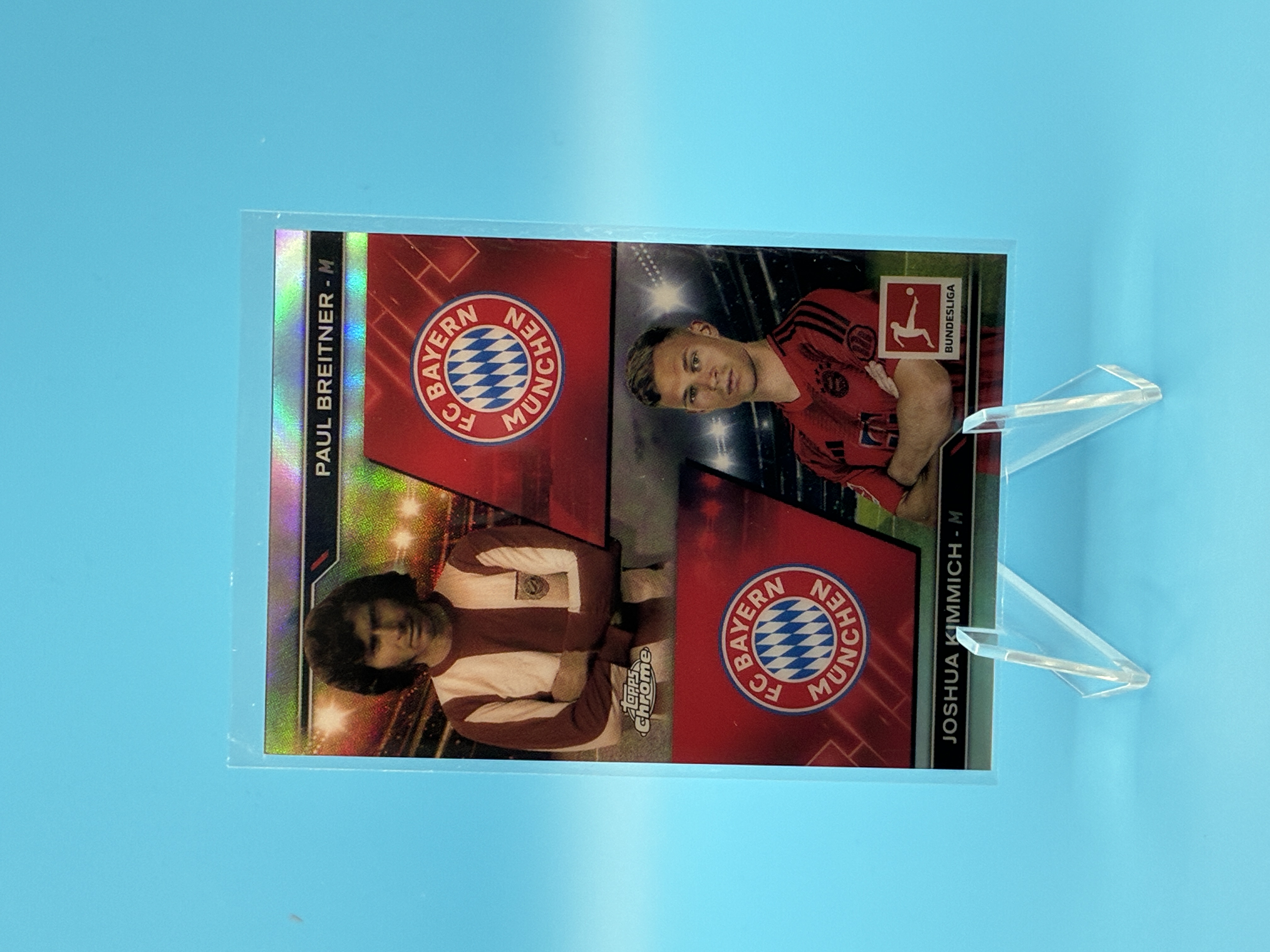 2025/2026 Topps Chrome Paul Breitner / Joshua Kimmich #HIN-1 FC Bayern München – Vorderseite