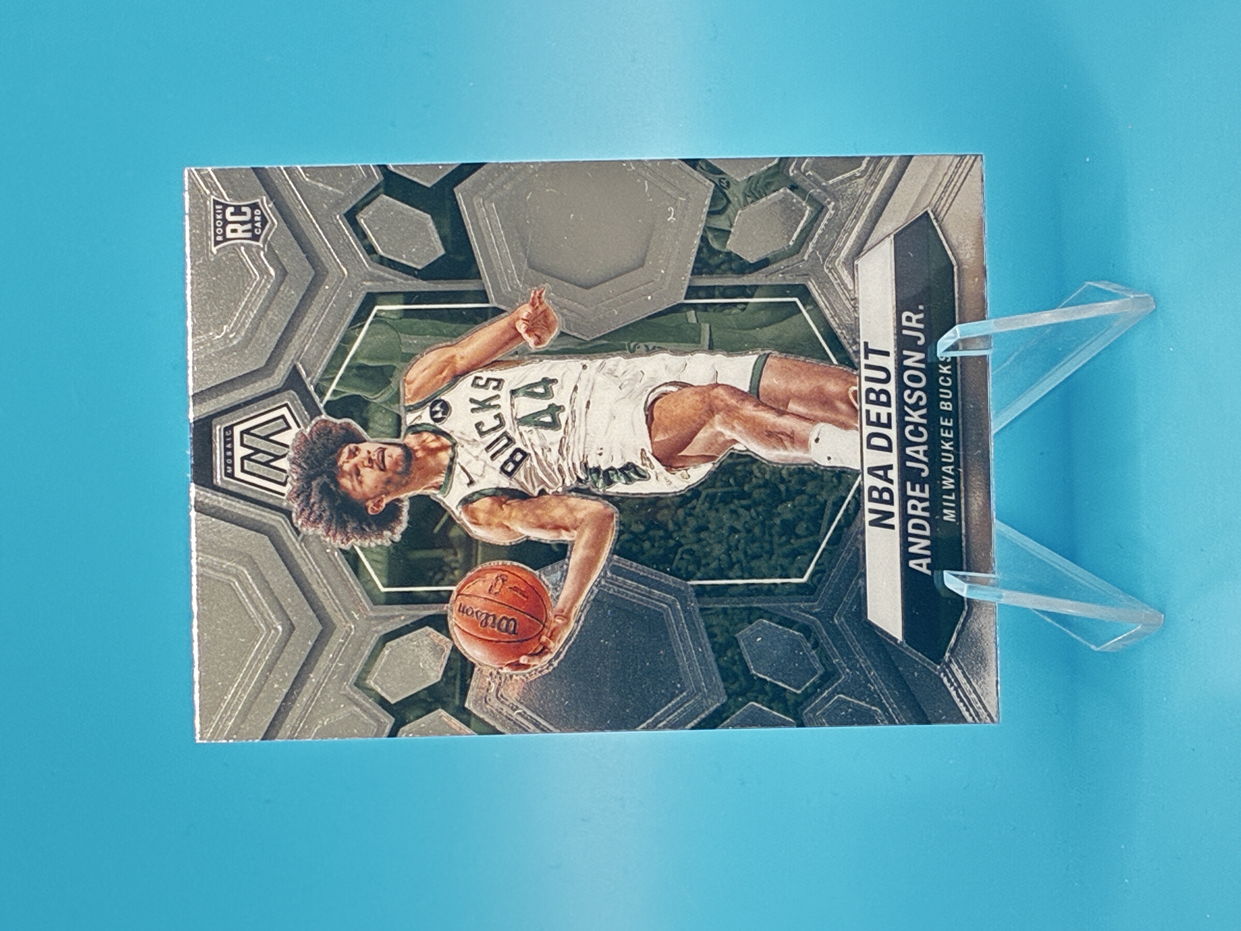 2023/2024 Panini Mosaic Andre Jackson Jr. NBA Debut #259 Milwaukee Bucks – Vorderseite