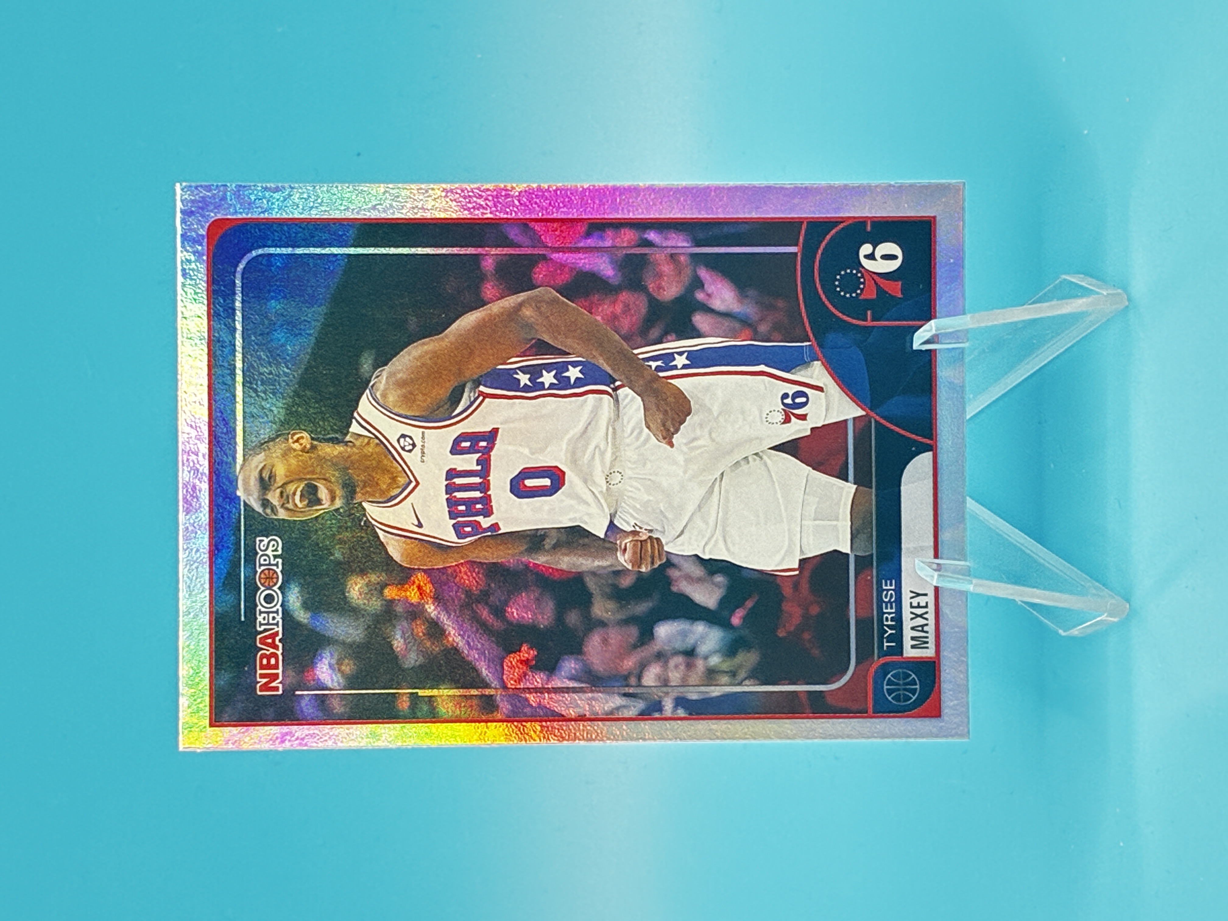 2025/2026 Topps NBA Hoops Tyrese Maxey #258 Philadelphia 76ers – Vorderseite