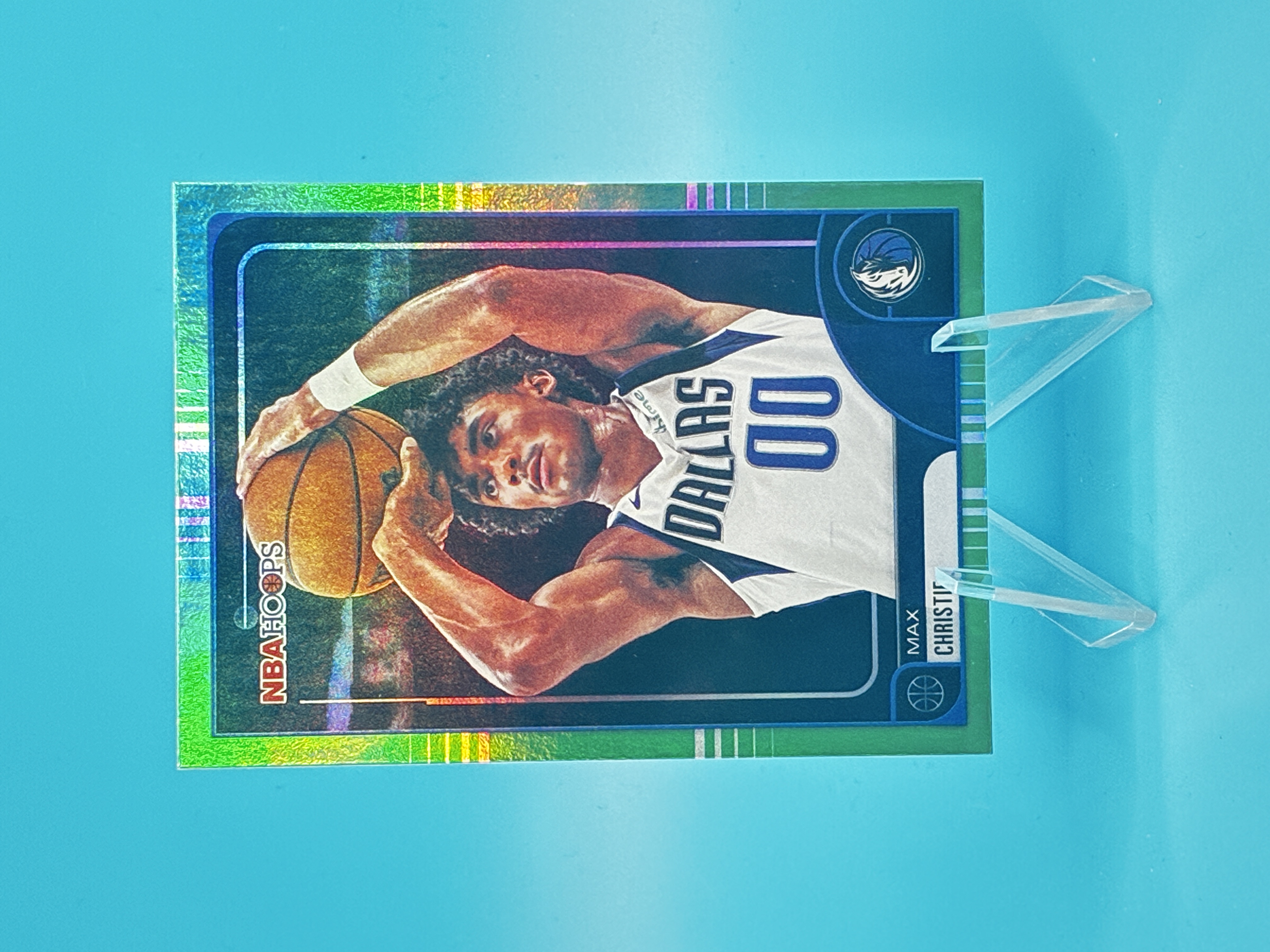 2025/2026 Topps NBA Hoops Max Christie Green #113 Dallas Mavericks – Vorderseite