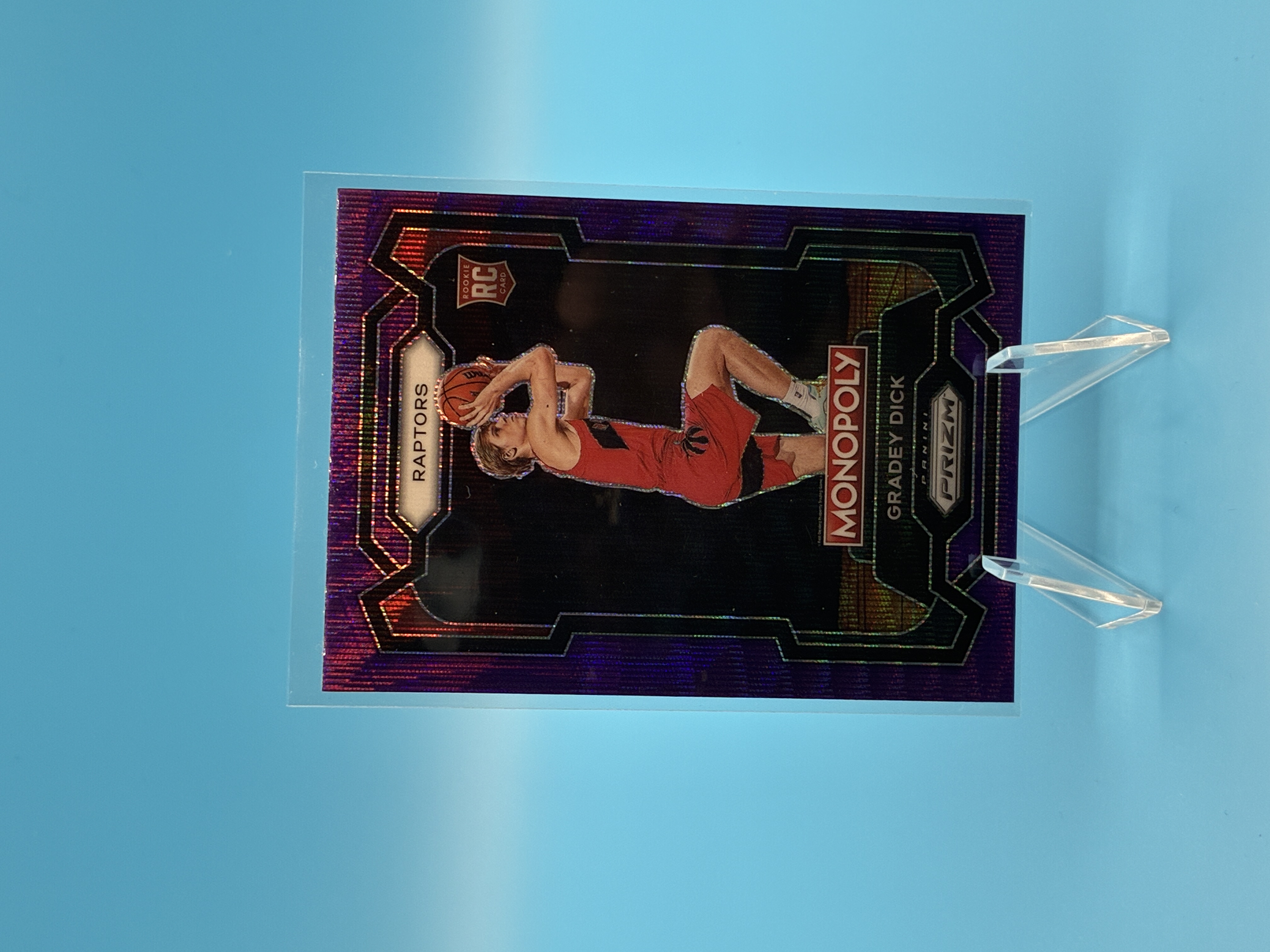 2023/2024 Panini Monopoly Prizm Gradey Dick Purple #84 Toronto Raptors – Vorderseite