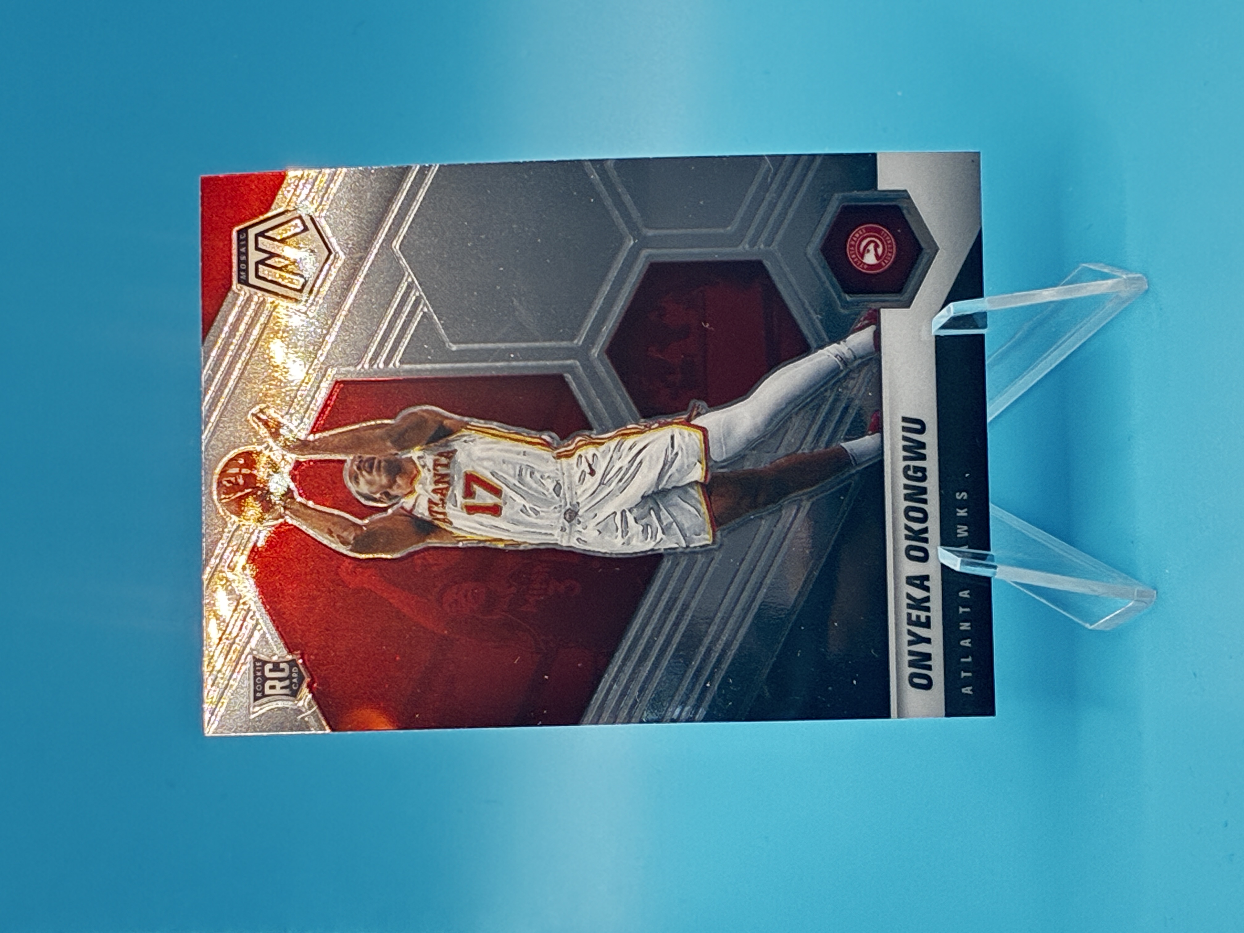 2020/2021 Panini Mosaic Onyeka Okongwu #225 Atlanta Hawks – Vorderseite