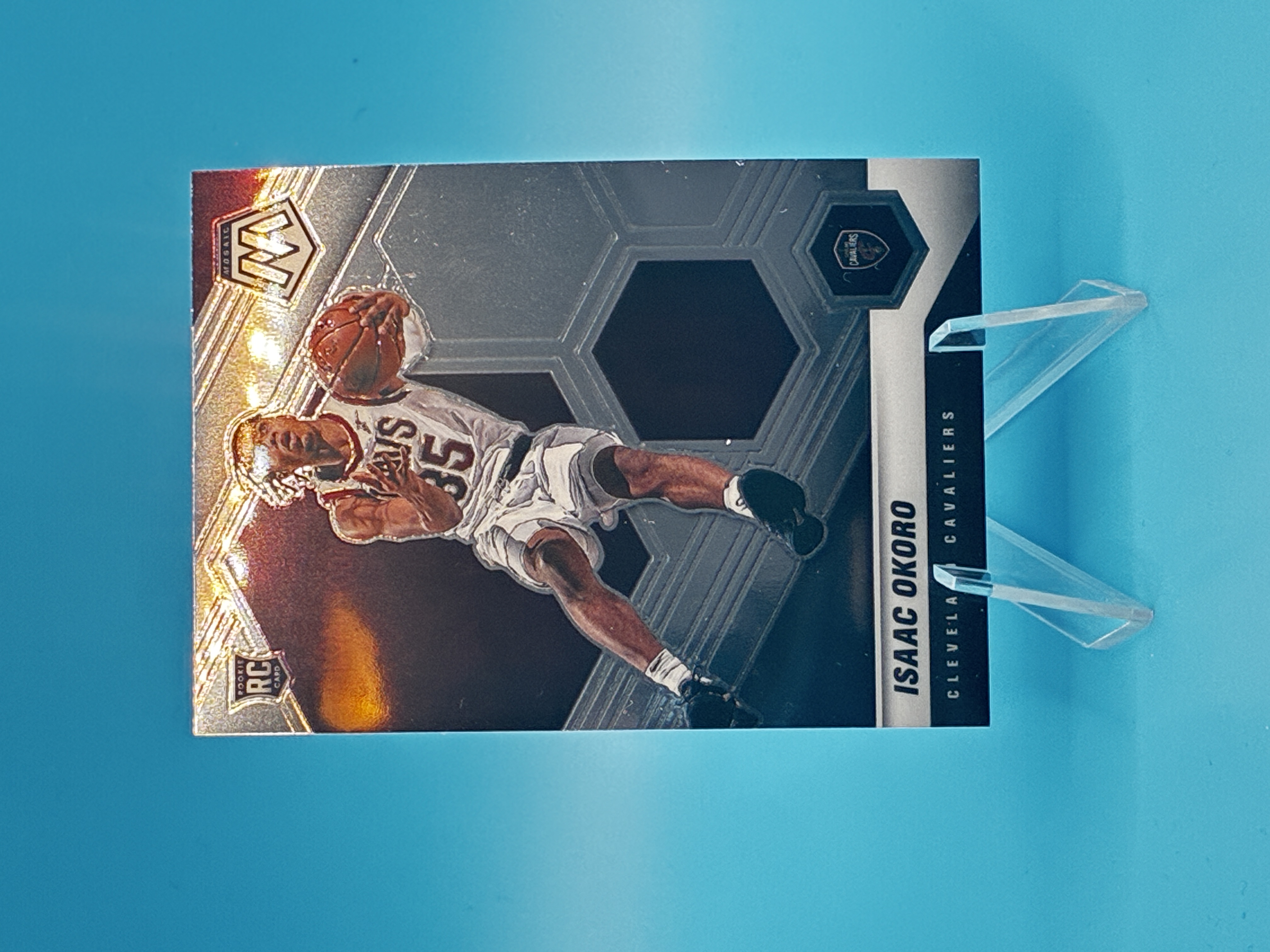 2020/2021 Panini Mosaic Isaac Okoro #212 Cleveland Cavaliers – Vorderseite