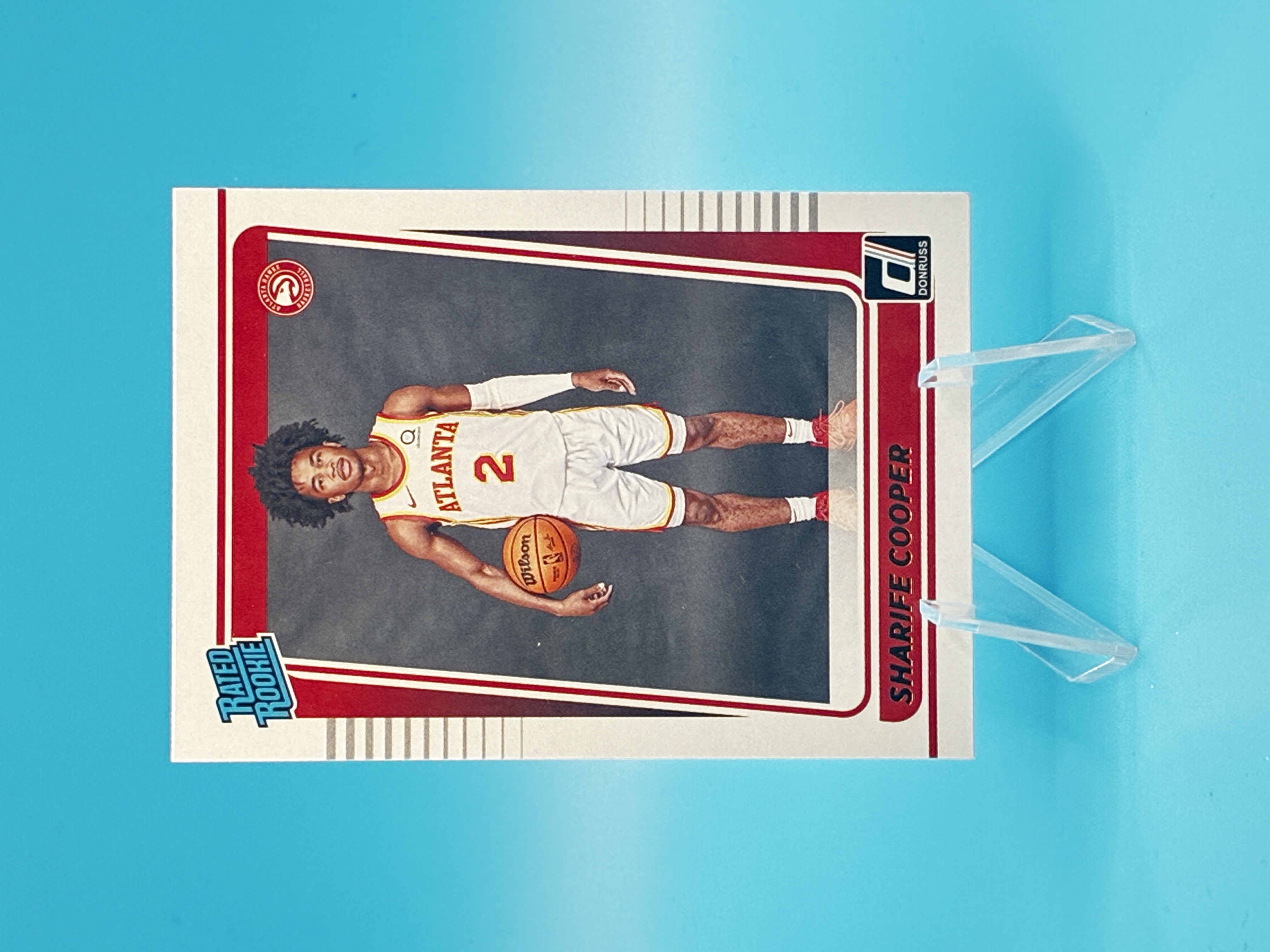 2021/2022 Panini Donruss Sharife Cooper Rated Rookie #208 Atlanta Hawks – Vorderseite