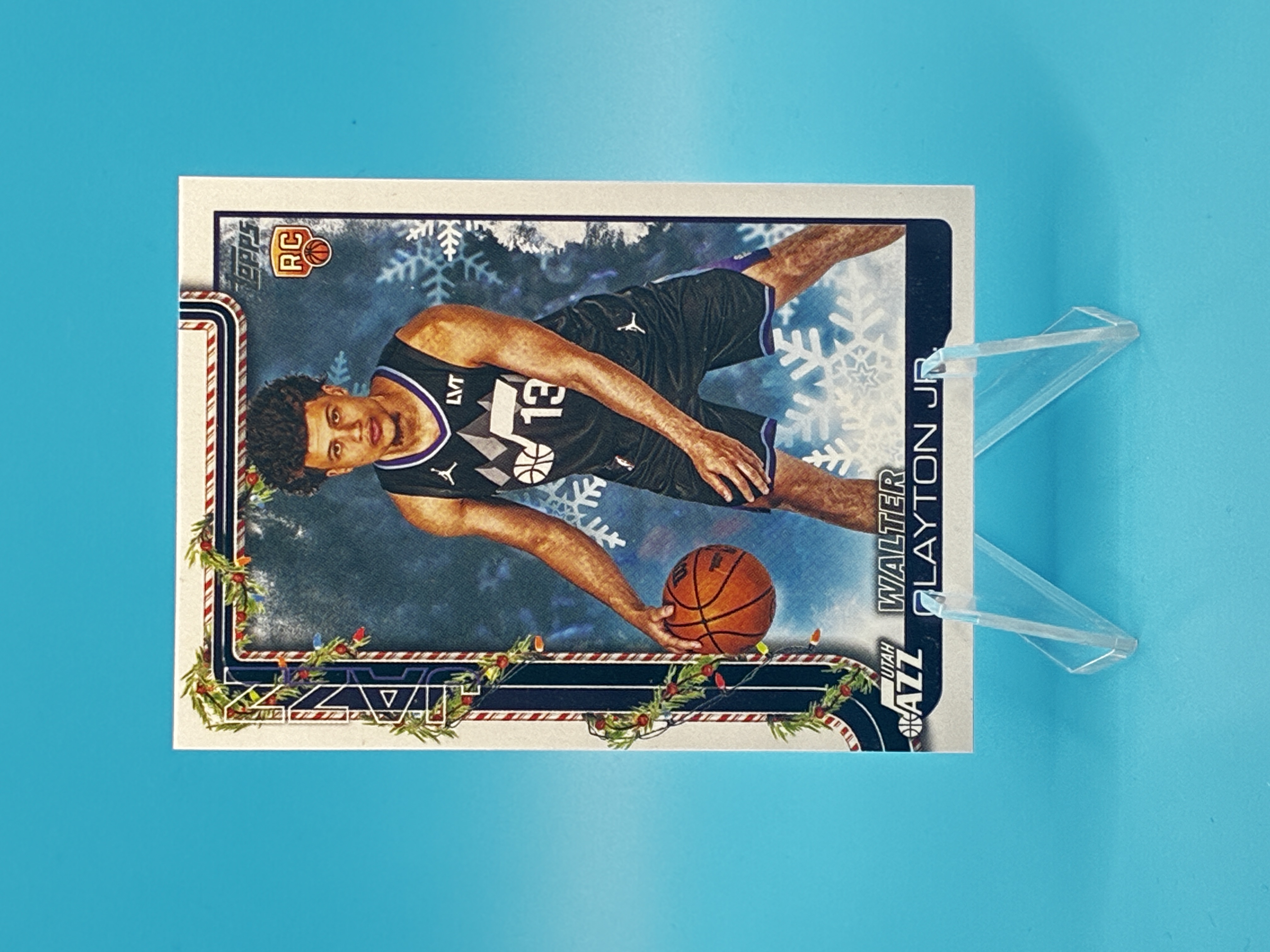 2025/2026 Topps Holiday Walter Clayton Jr. #H178 Utah Jazz – Vorderseite