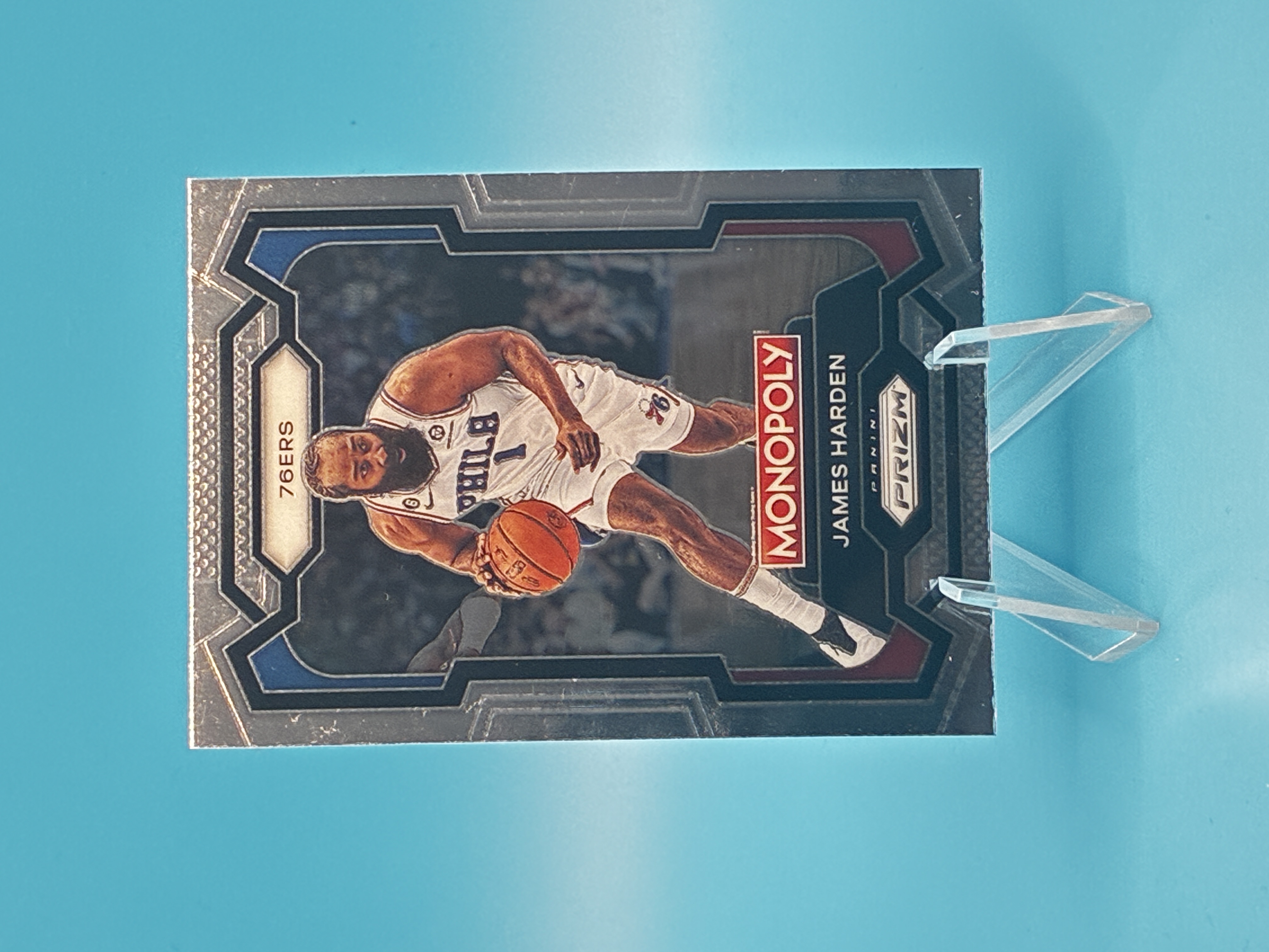 2023/2024 Panini Prizm Monopoly James Harden #67 Philadelphia 76ers – Vorderseite